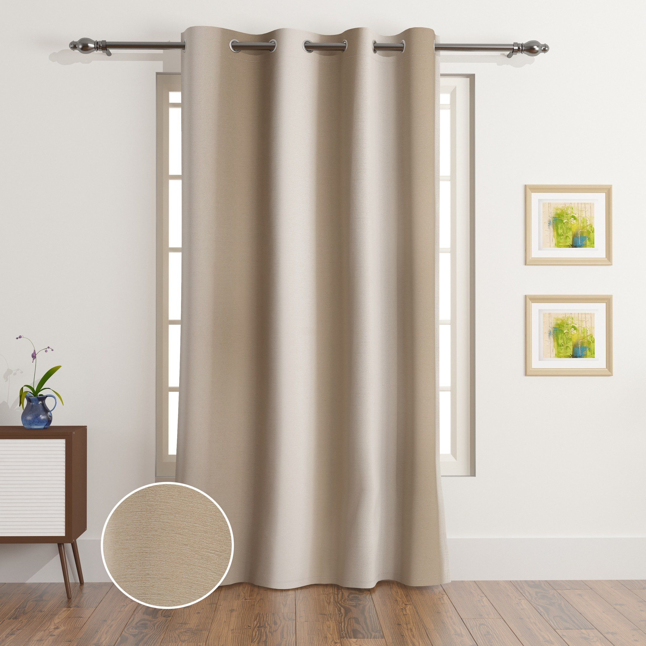 Atlanta Extra Long Single Curtain - 140x300 cm-hbxhomeware-hbxlivingroom-image-1