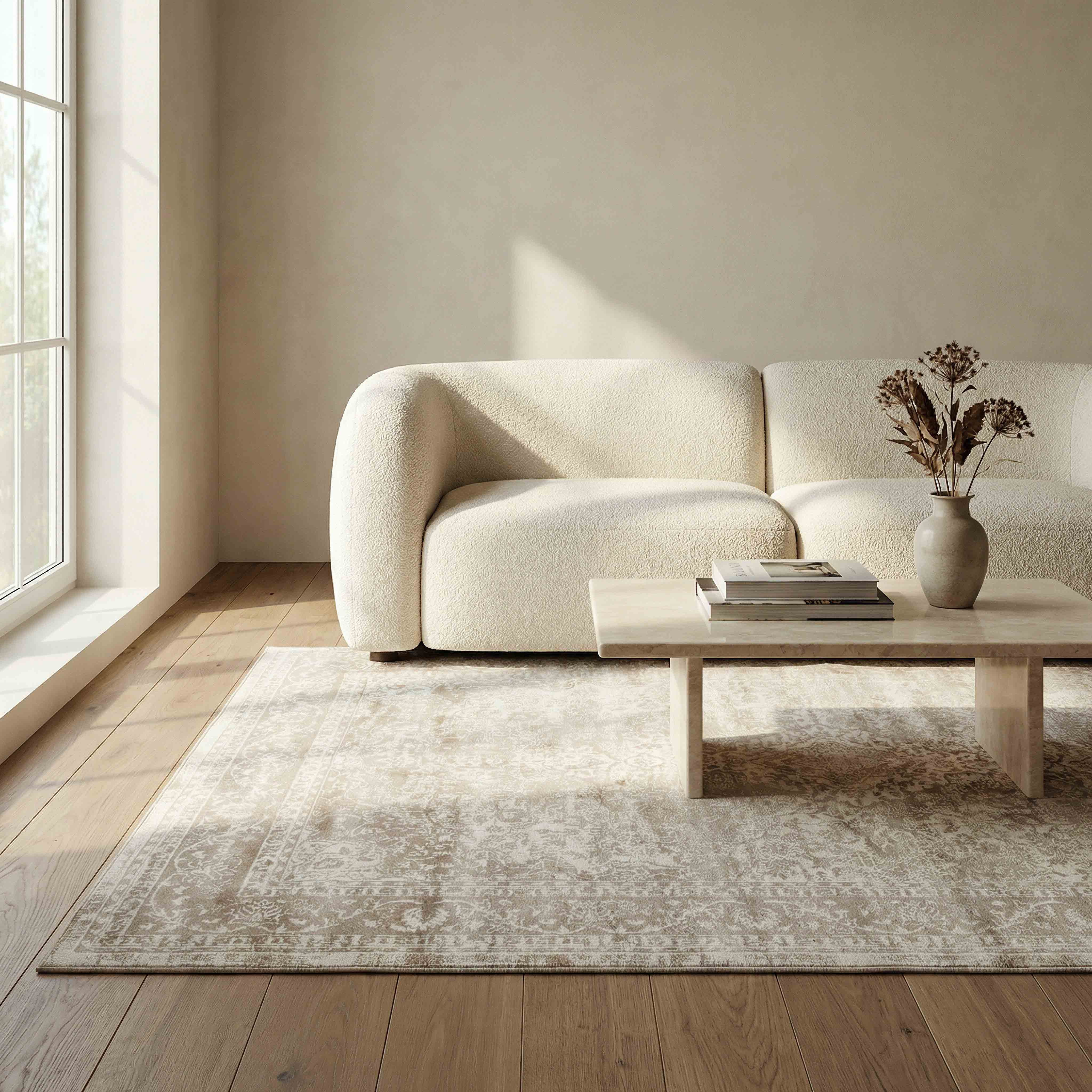 Dolce Florid Stain Resistant Polypropylene Rug - 240x350 cm-hbxdecorandfurnishings-floorcoverings-rugs-image-4
