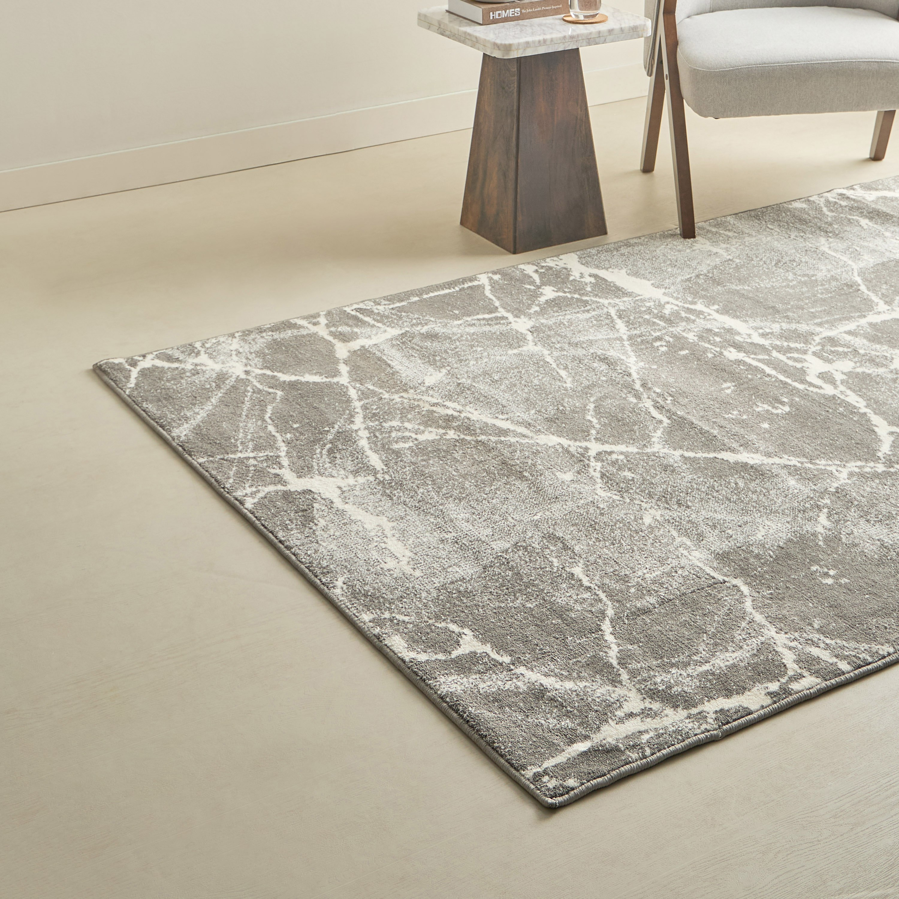 Vienna Feza Microfiber Textured Rug - 160x230 cm-hbxdecorandfurnishings-floorcoverings-rugs-image-1