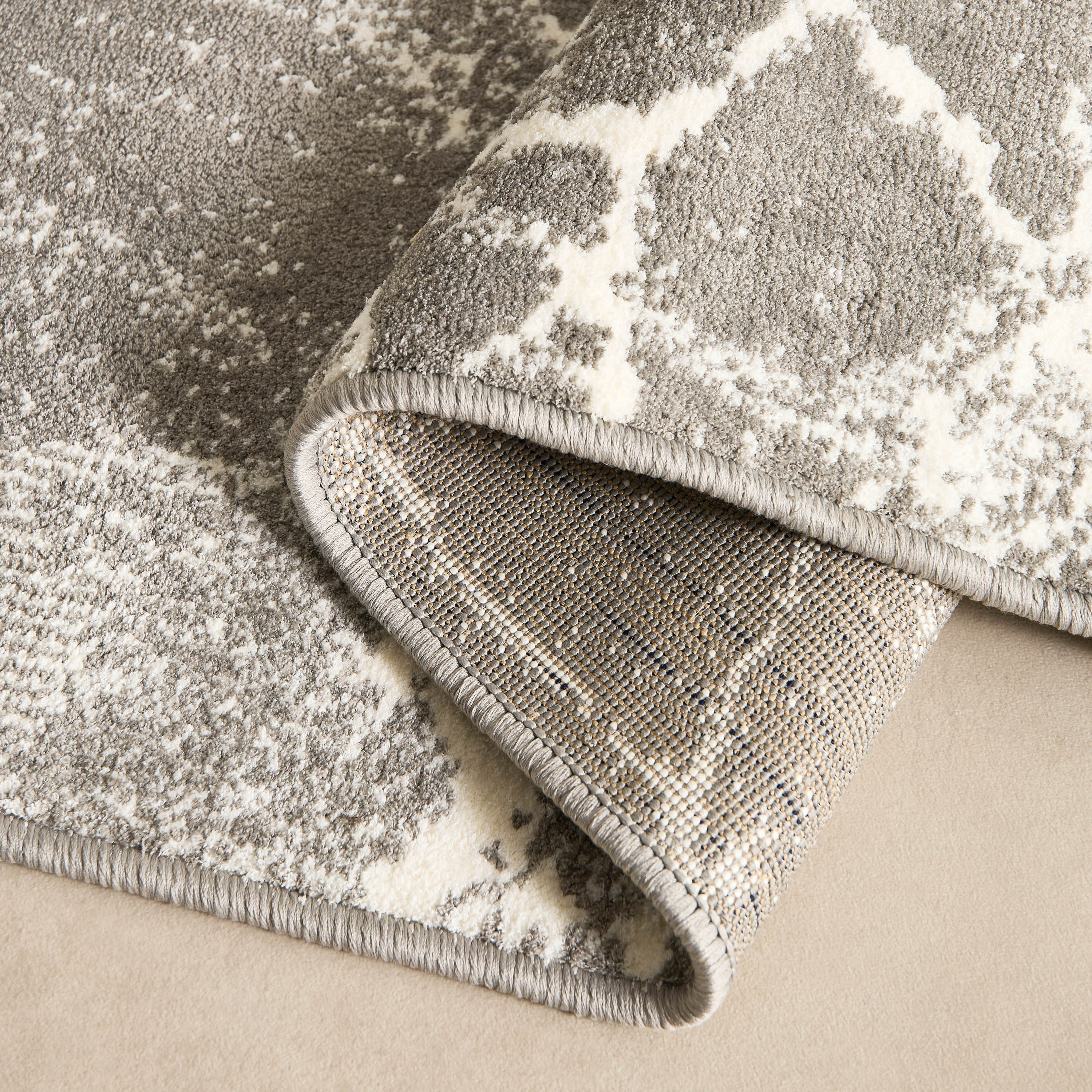 Vienna Feza Microfiber Textured Rug - 80x230 cm-hbxdecorandfurnishings-floorcoverings-rugs-image-4