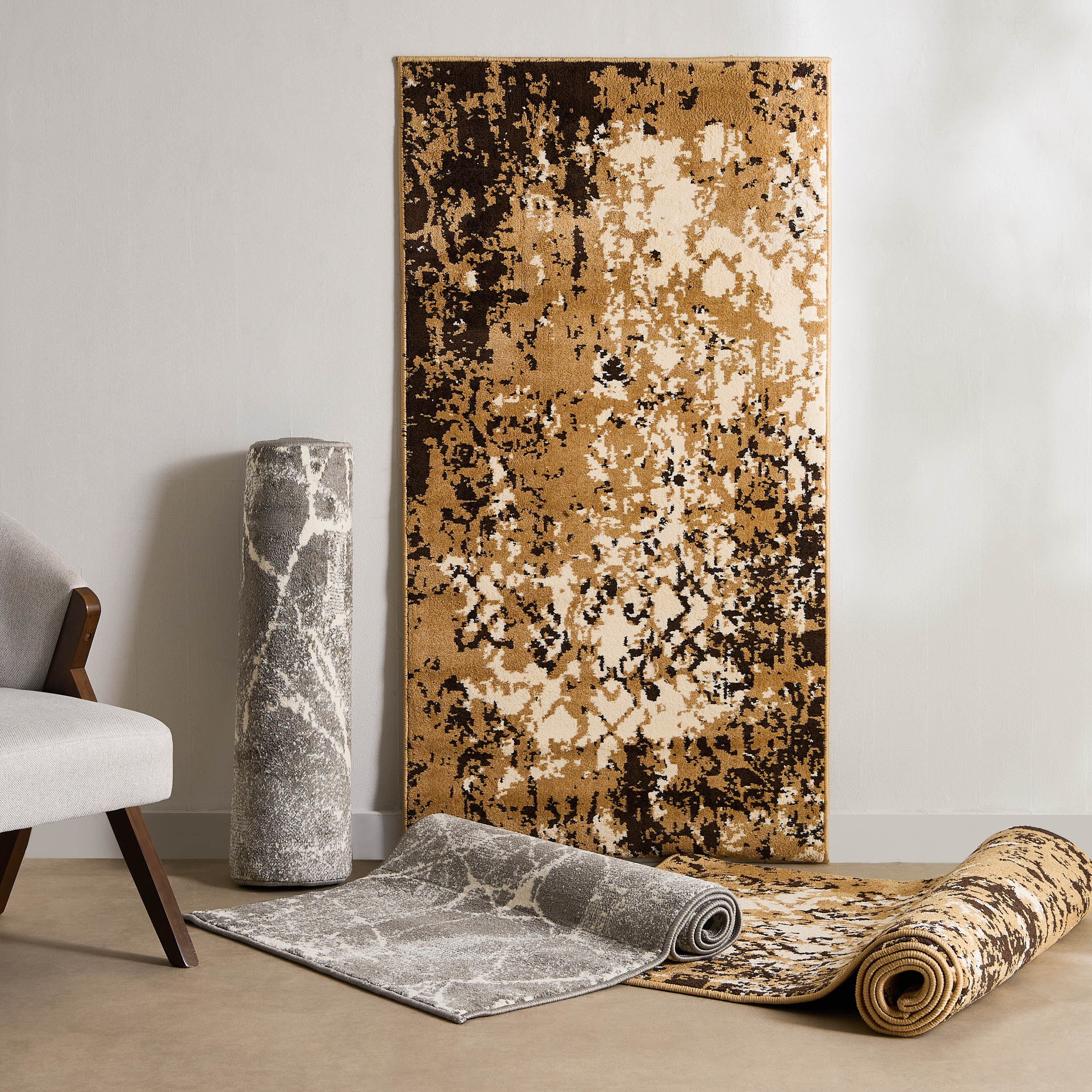 Vienna Feza Microfiber Textured Rug - 80x230 cm-hbxdecorandfurnishings-floorcoverings-rugs-image-6
