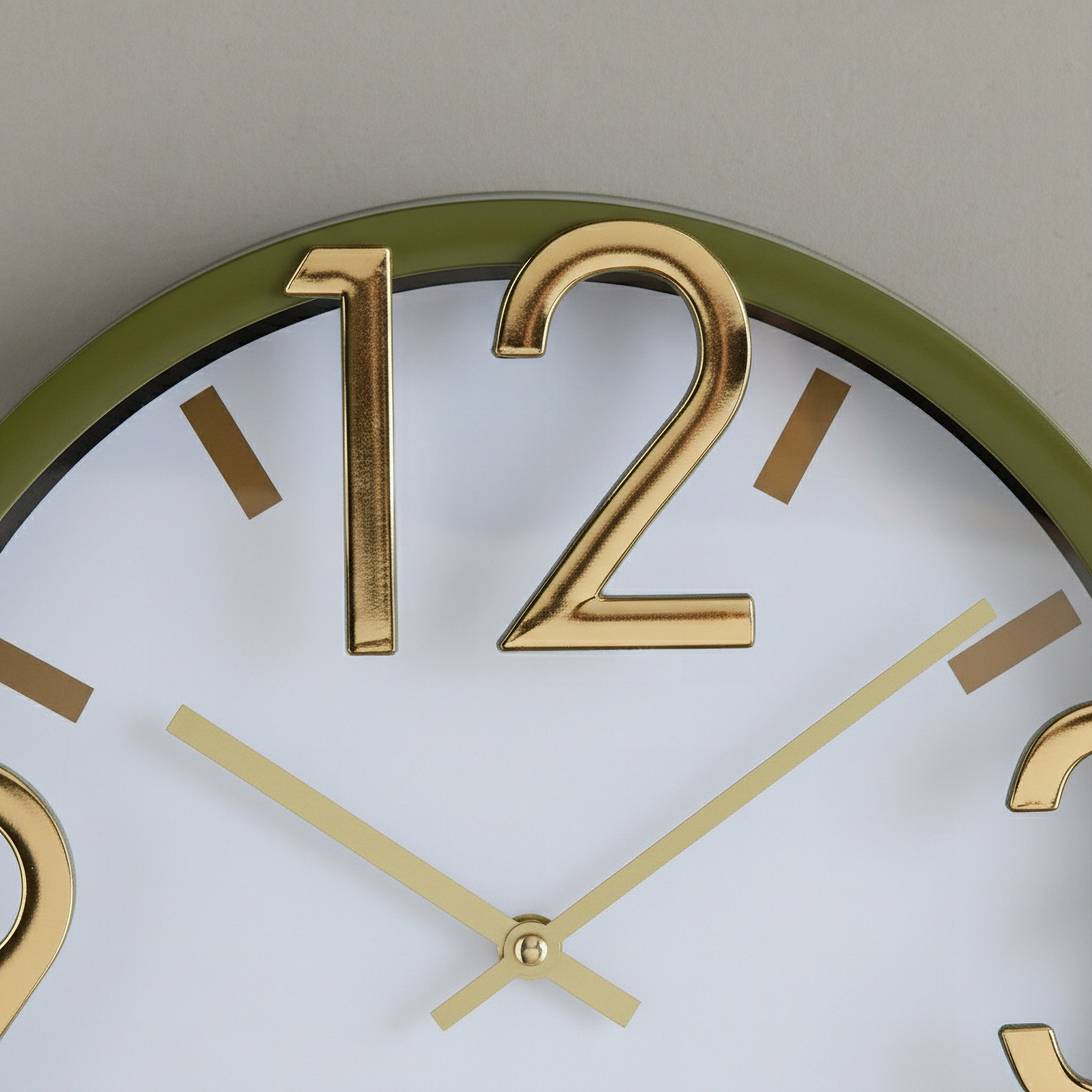 Cristine Modern Digits Wall Clock - 31x31x4 cm-hbxdiningroom-decorandaccessories-clocks-image-2