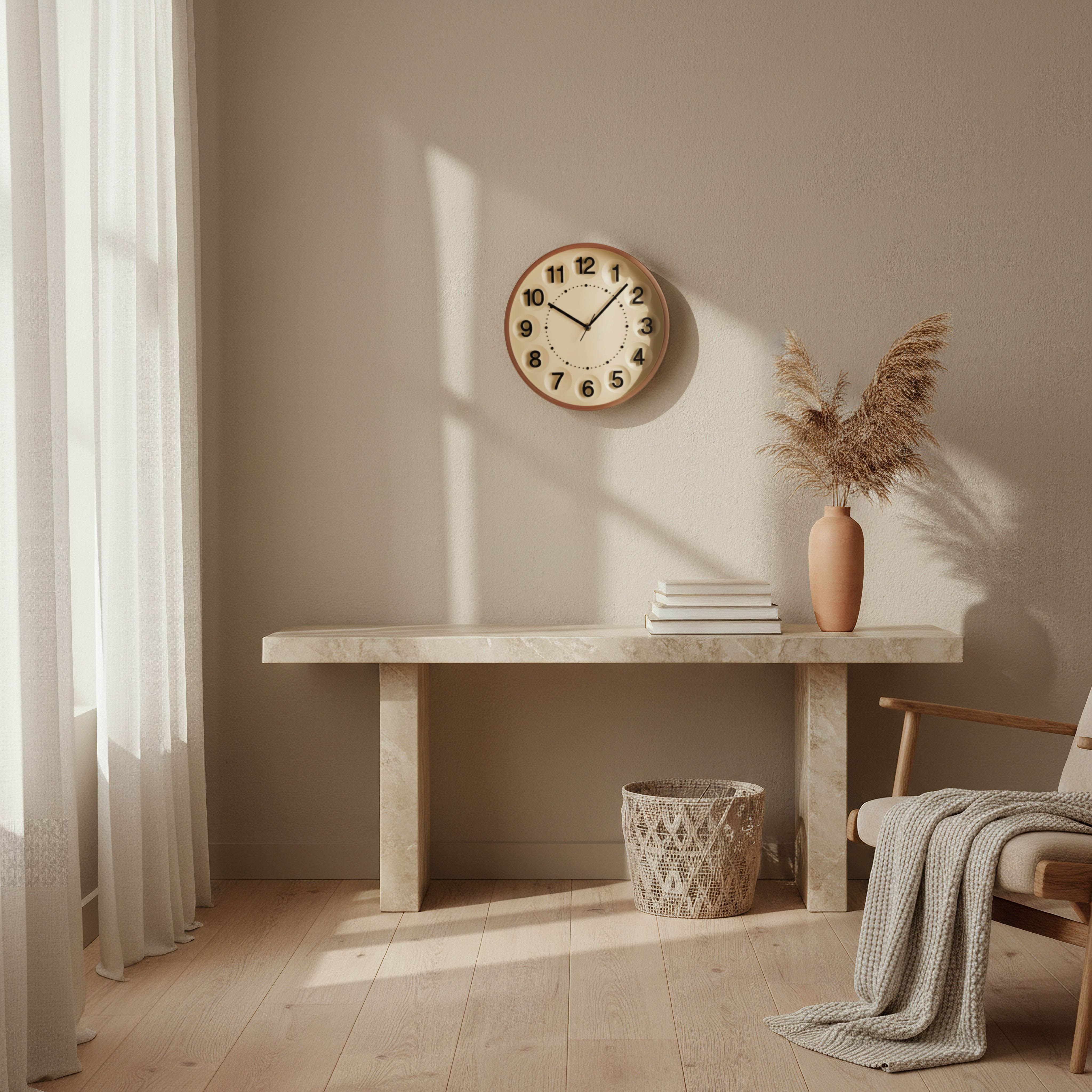 ساعة حائط أرقام بارزة من كريستين - 30.5x30.5x4 سم-hbxdiningroom-decorandaccessories-clocks-image-3