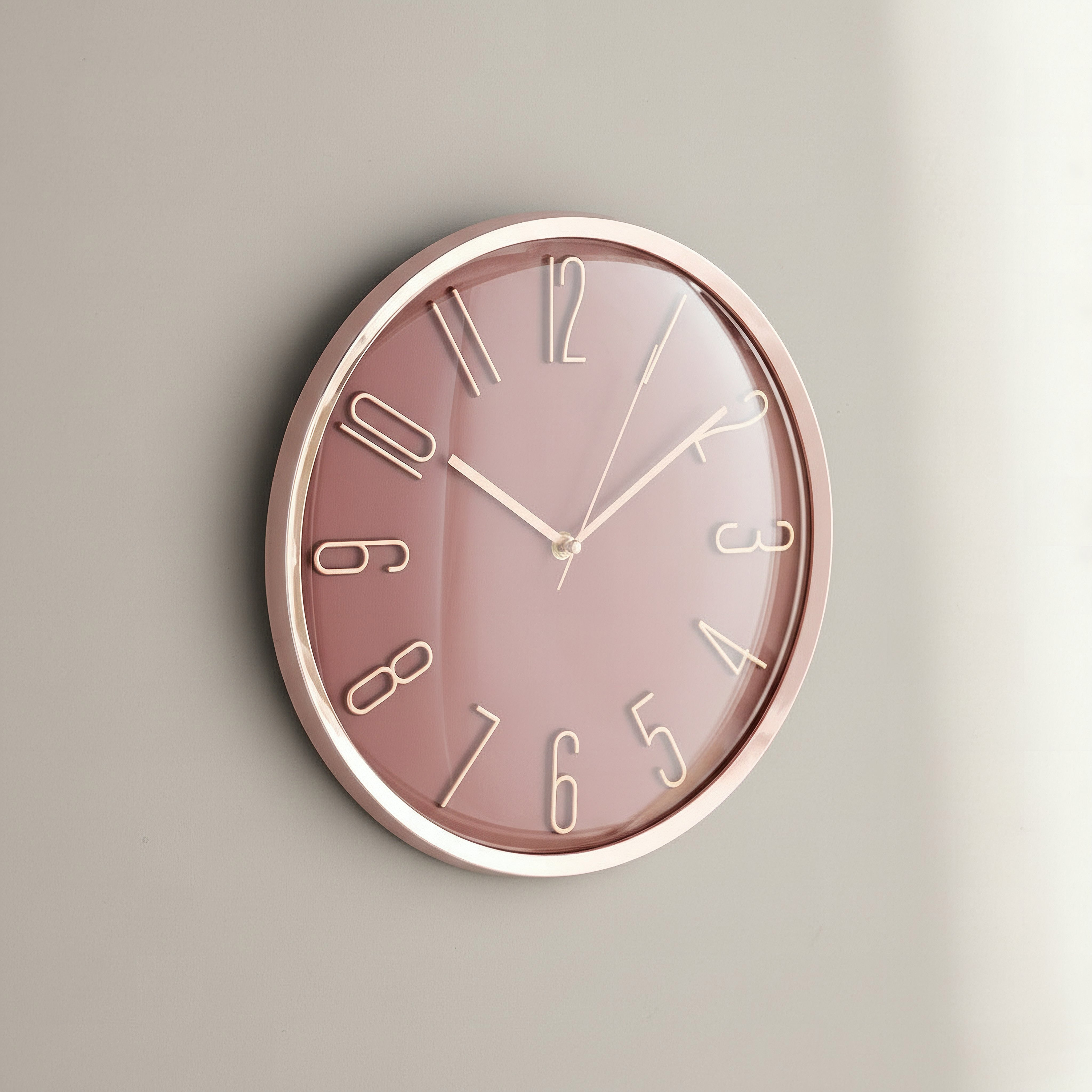 ساعة حائط بأرقام من كريستين - 33x33x5.1 سم-hbxdiningroom-decorandaccessories-clocks-image-1