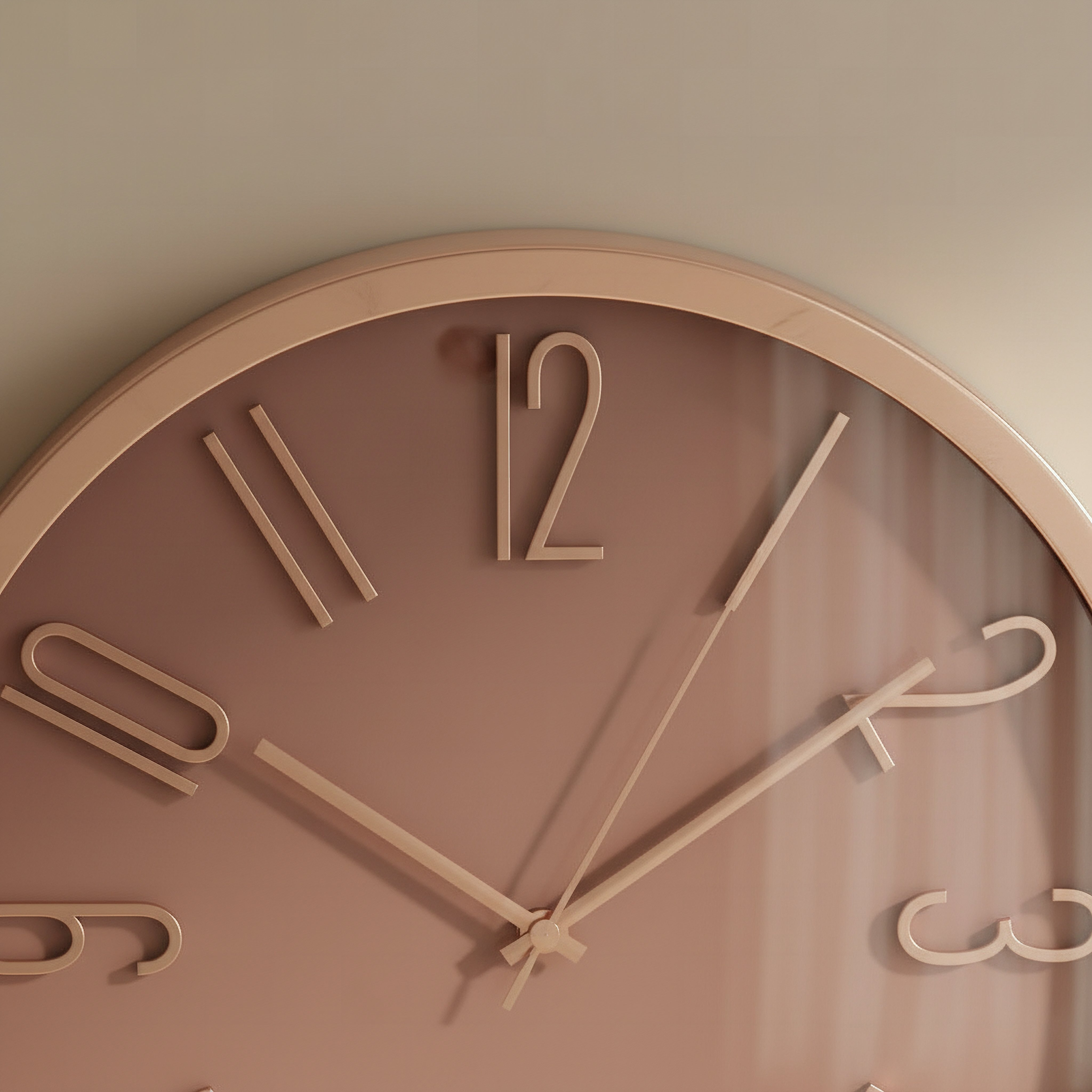 ساعة حائط بأرقام من كريستين - 33x33x5.1 سم-hbxdiningroom-decorandaccessories-clocks-image-2