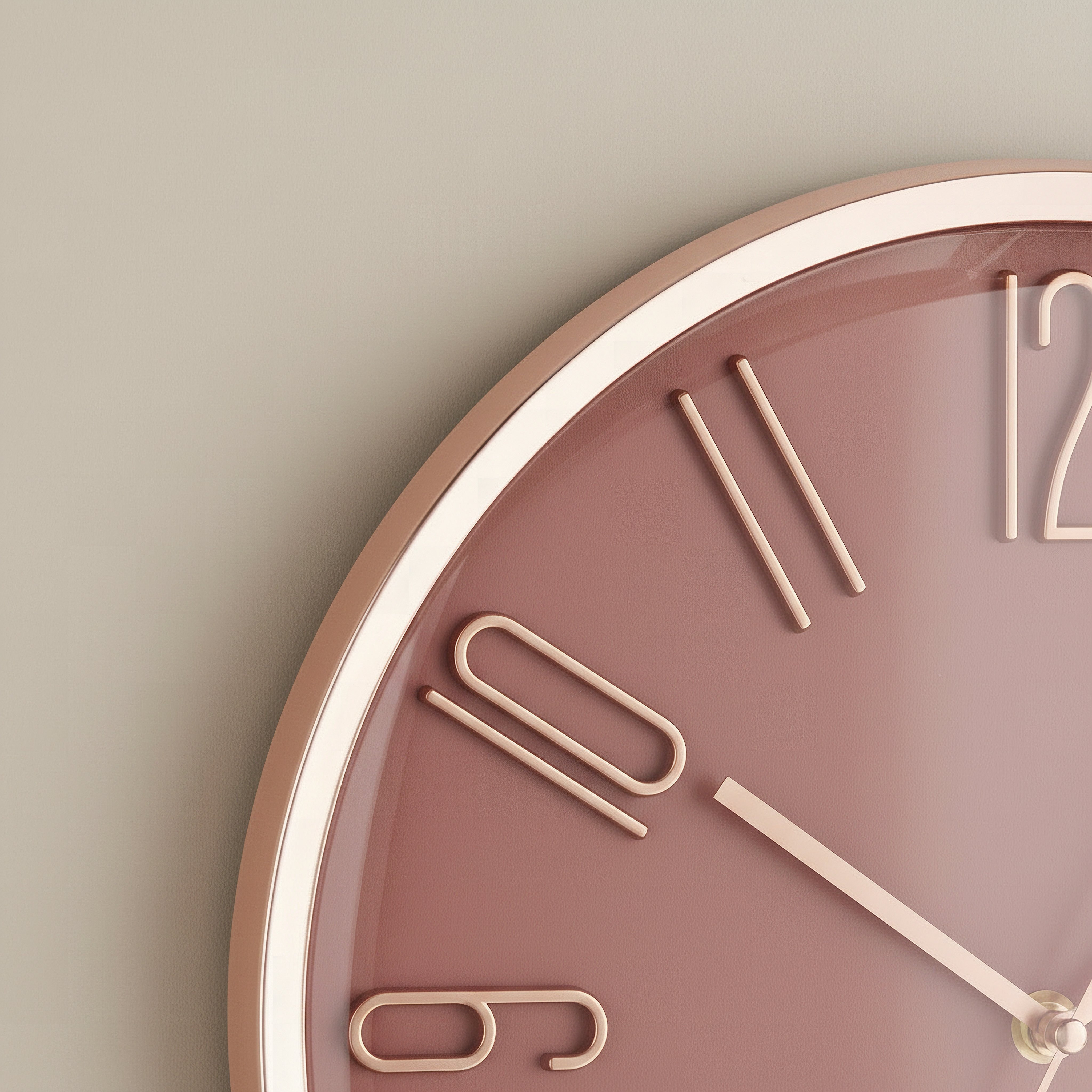 ساعة حائط بأرقام من كريستين - 33x33x5.1 سم-hbxdiningroom-decorandaccessories-clocks-image-3