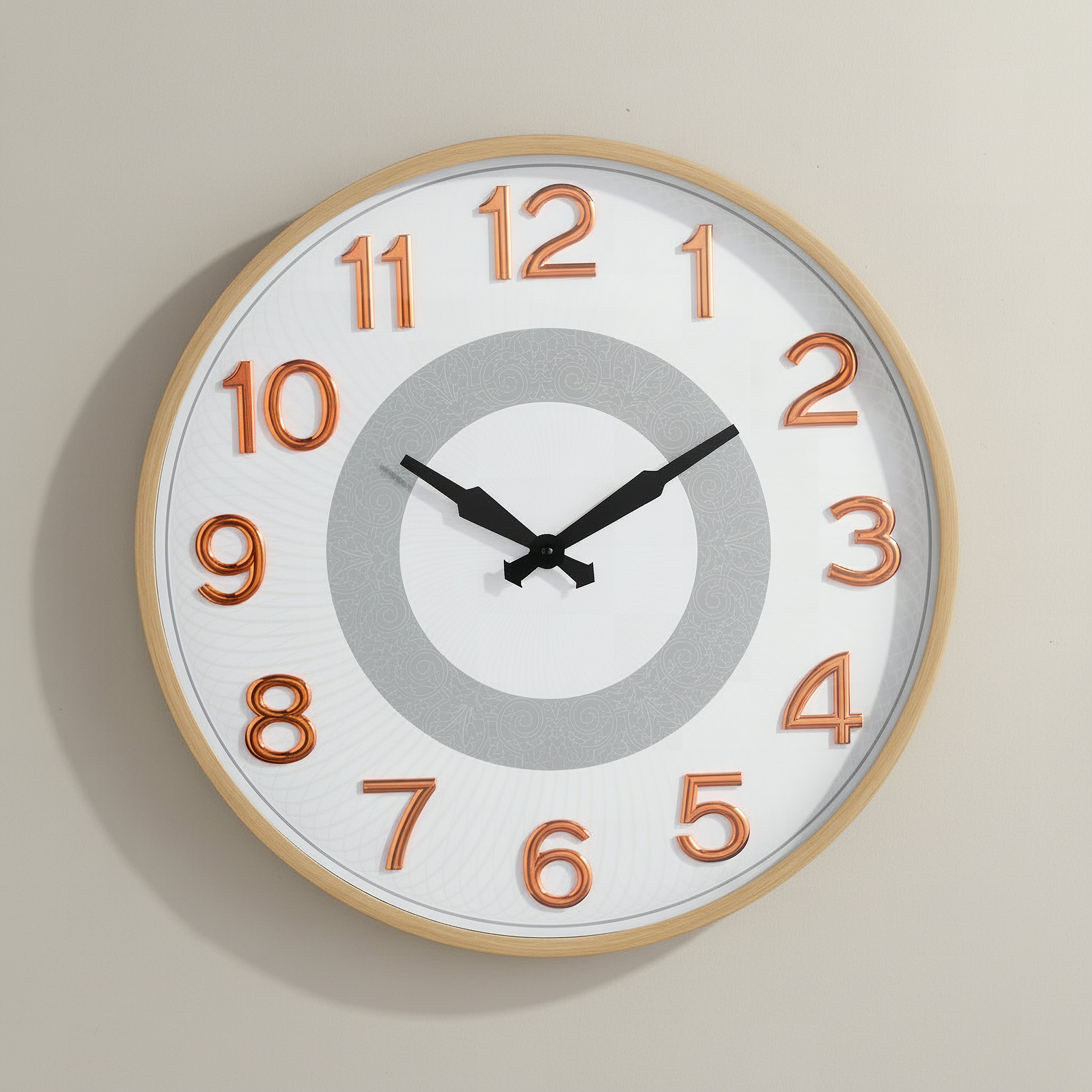 Cristine Round Wall Clock - 50x50x5.2 cm-hbxdiningroom-decorandaccessories-clocks-image-1