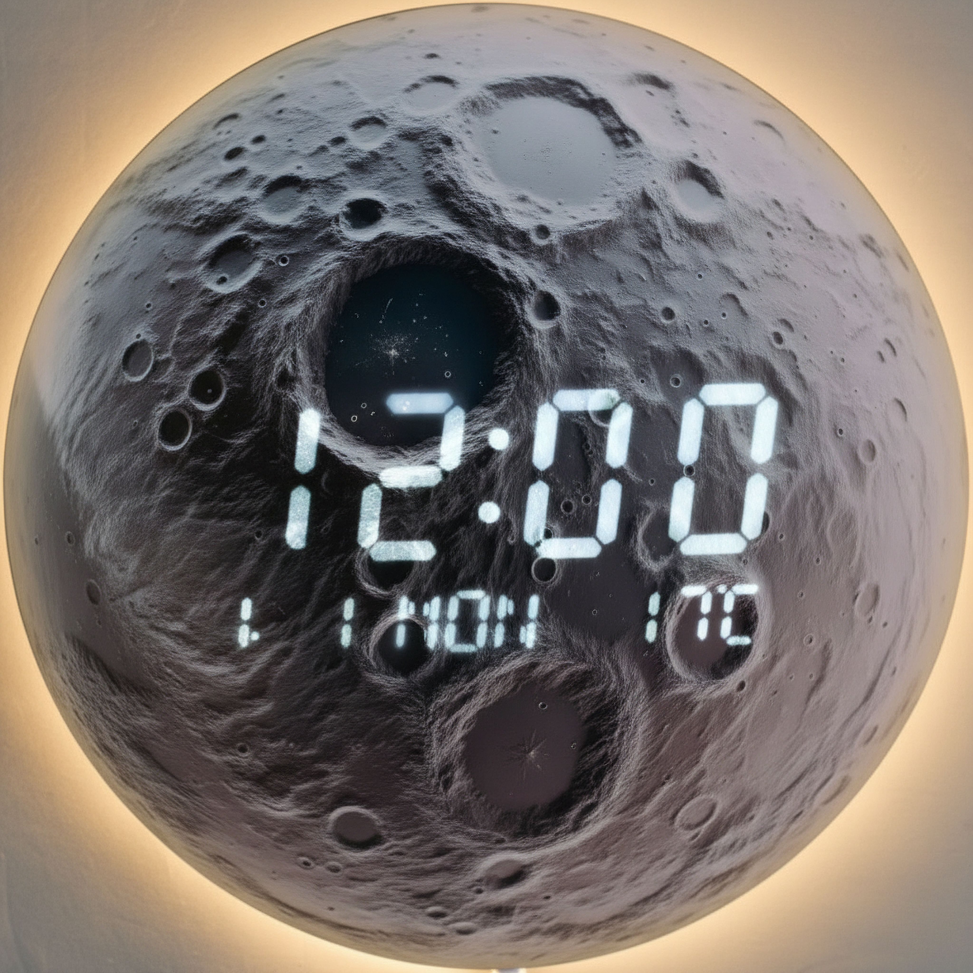 Cristine Earth LED Wall Clock with USB - 29.7x29.7x1.5 cm-hbxdiningroom-decorandaccessories-clocks-image-2