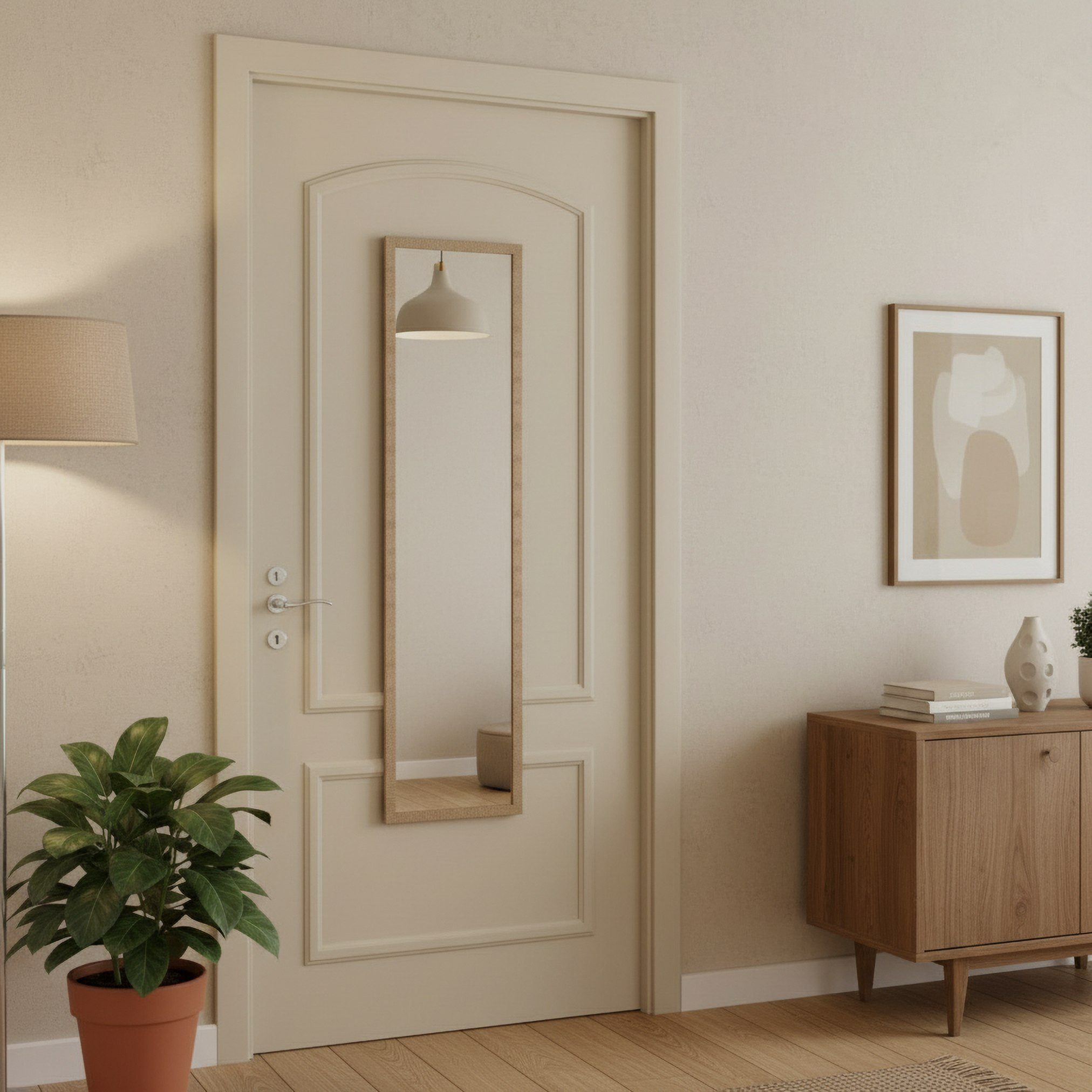 Brecklyn Ember Over the Door Mirror - 33.8x123.8 cm-hbxhomeware-homedecor-mirror-overthedoor-image-3