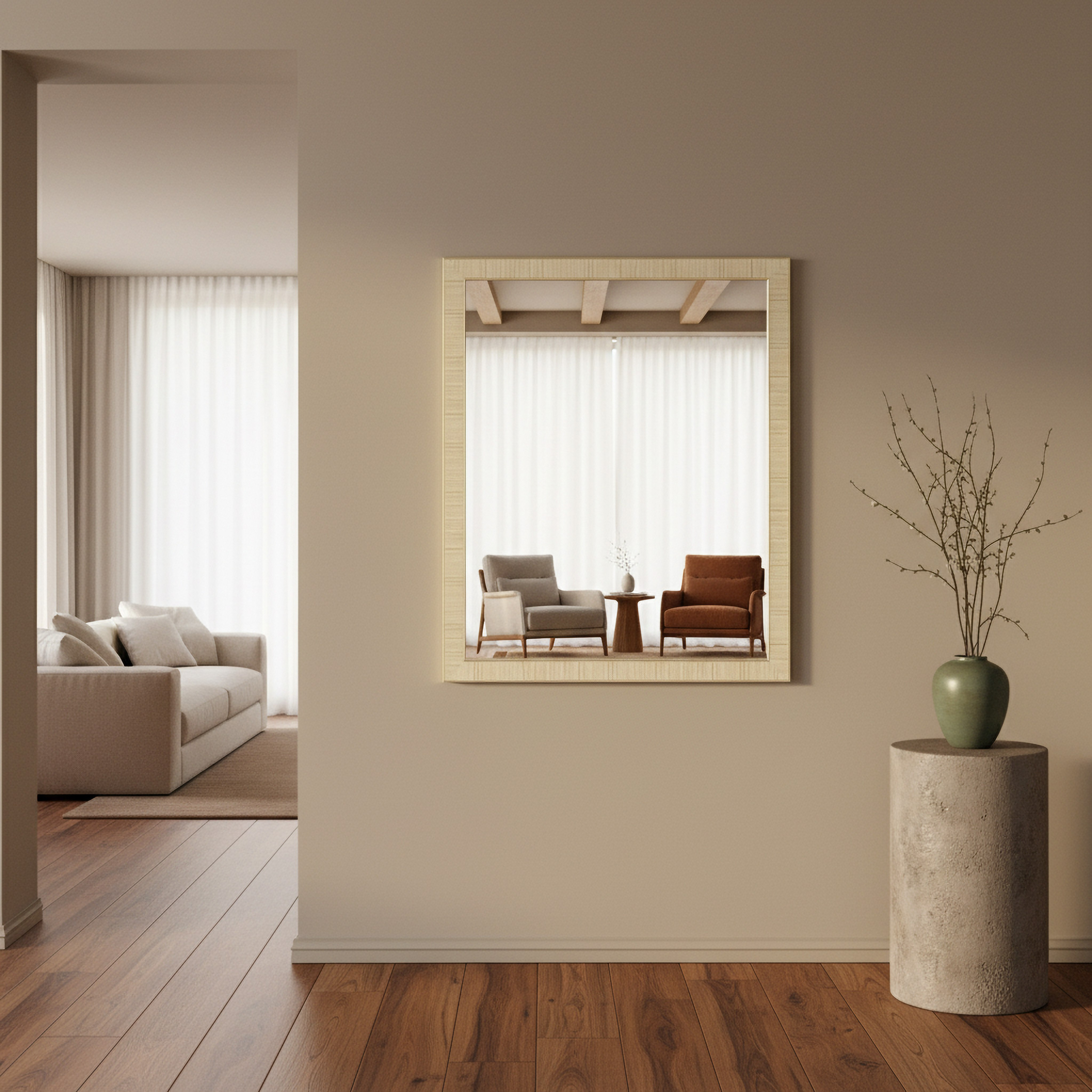 صينية عرض بمرآة بتصميم أساسي إمبر من بريكلين - 45.4×55.4 سم-hbxhomeware-hbxdecorandfurnishings-image-3