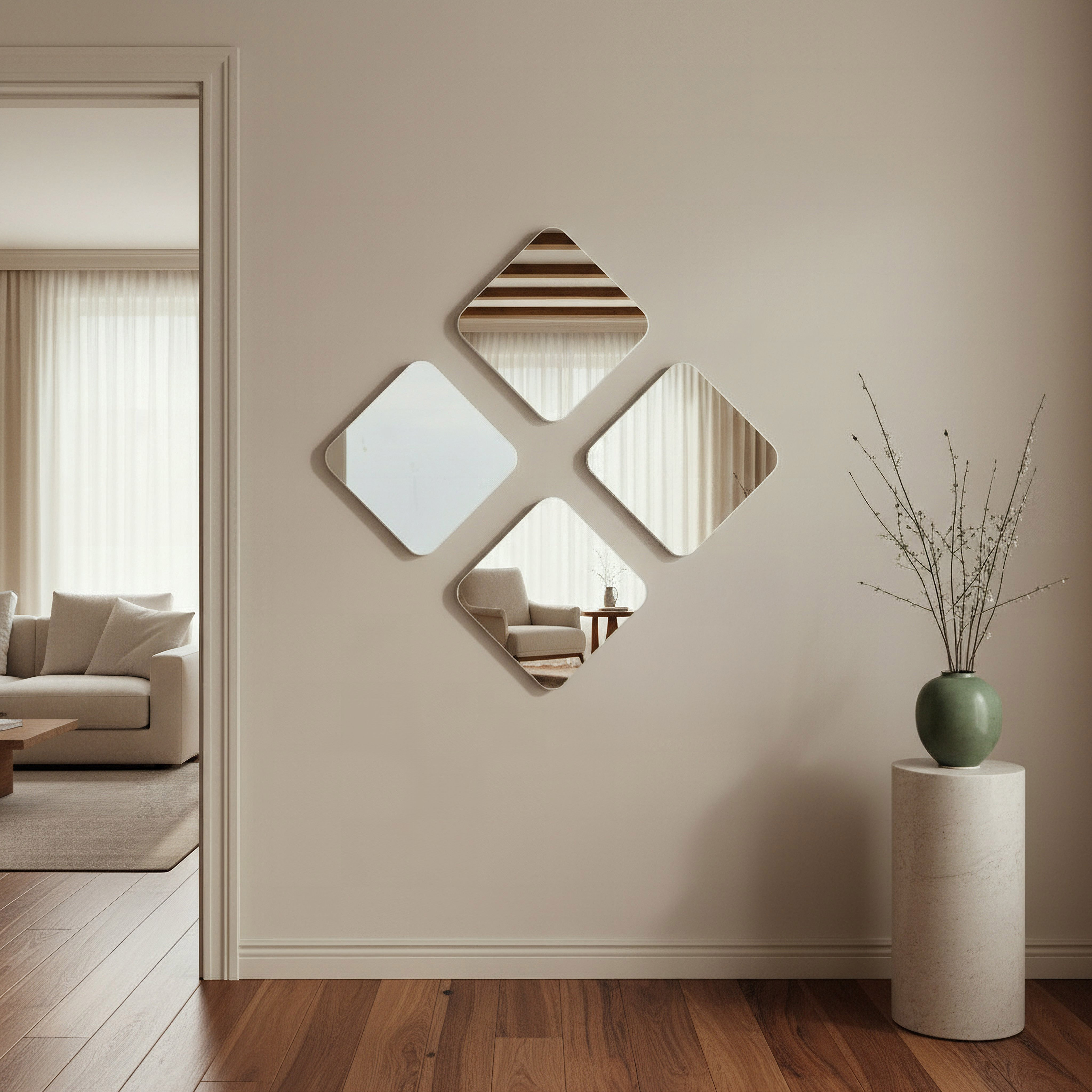 طقم مرايا ديكور بيسك  4 قطع من ريناتا إمبر - 20×20 سم-hbxhomeware-hbxdecorandfurnishings-image-3