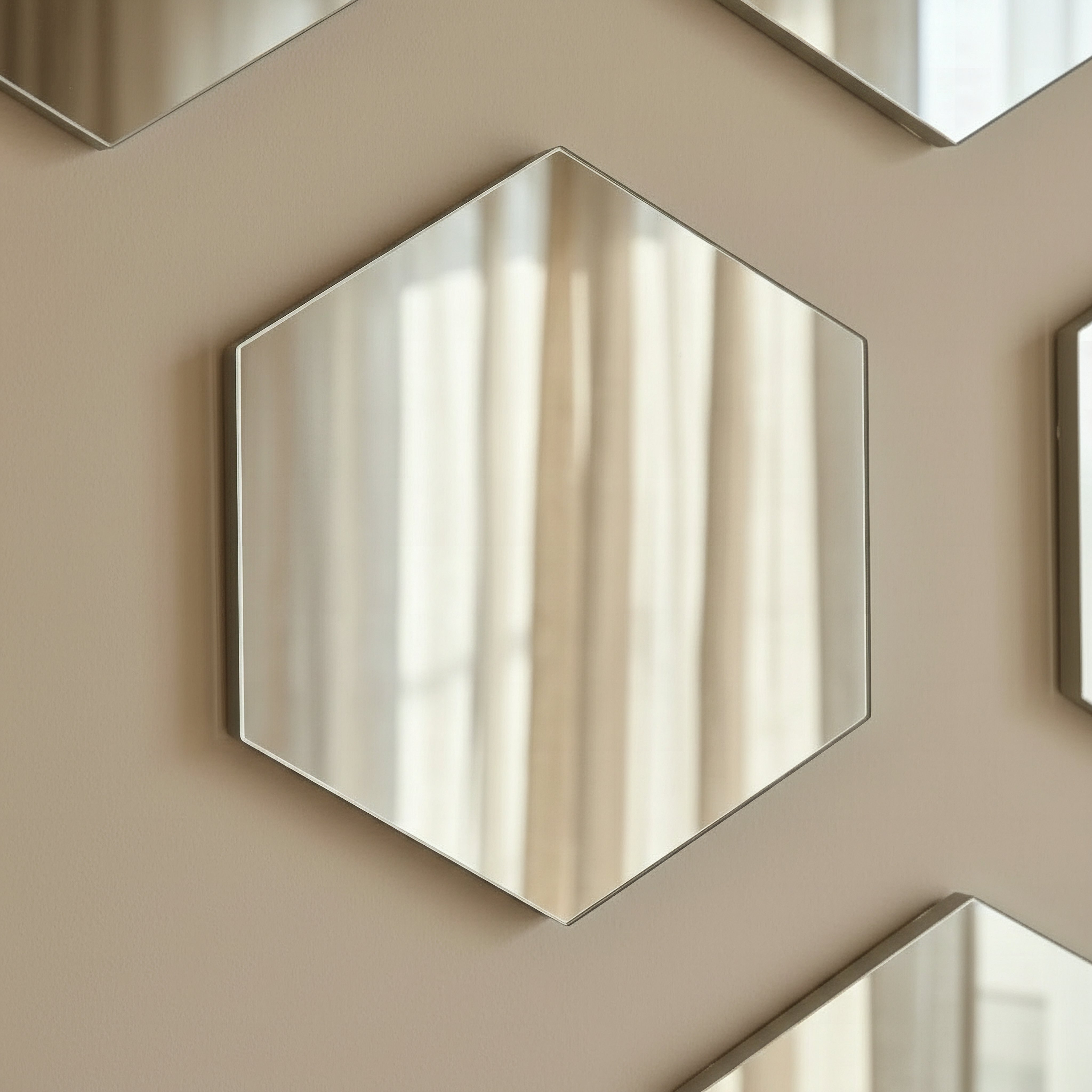 Renata Ember 4-Piece Basic Hexa Decorative Mirror Set - 15x17 cm-hbxhomeware-hbxdecorandfurnishings-image-2