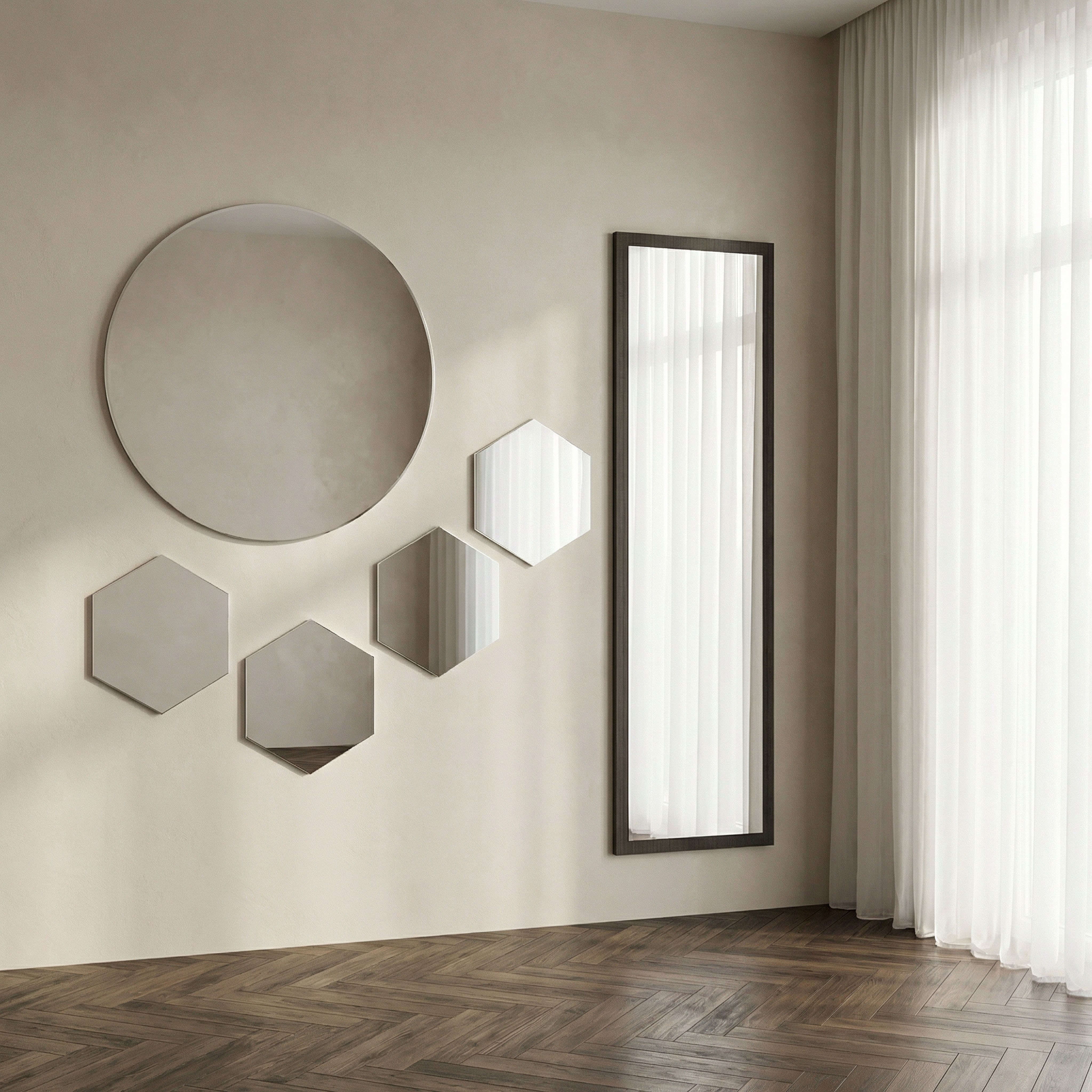 Renata Ember 4-Piece Basic Hexa Decorative Mirror Set - 15x17 cm-hbxhomeware-hbxdecorandfurnishings-image-5
