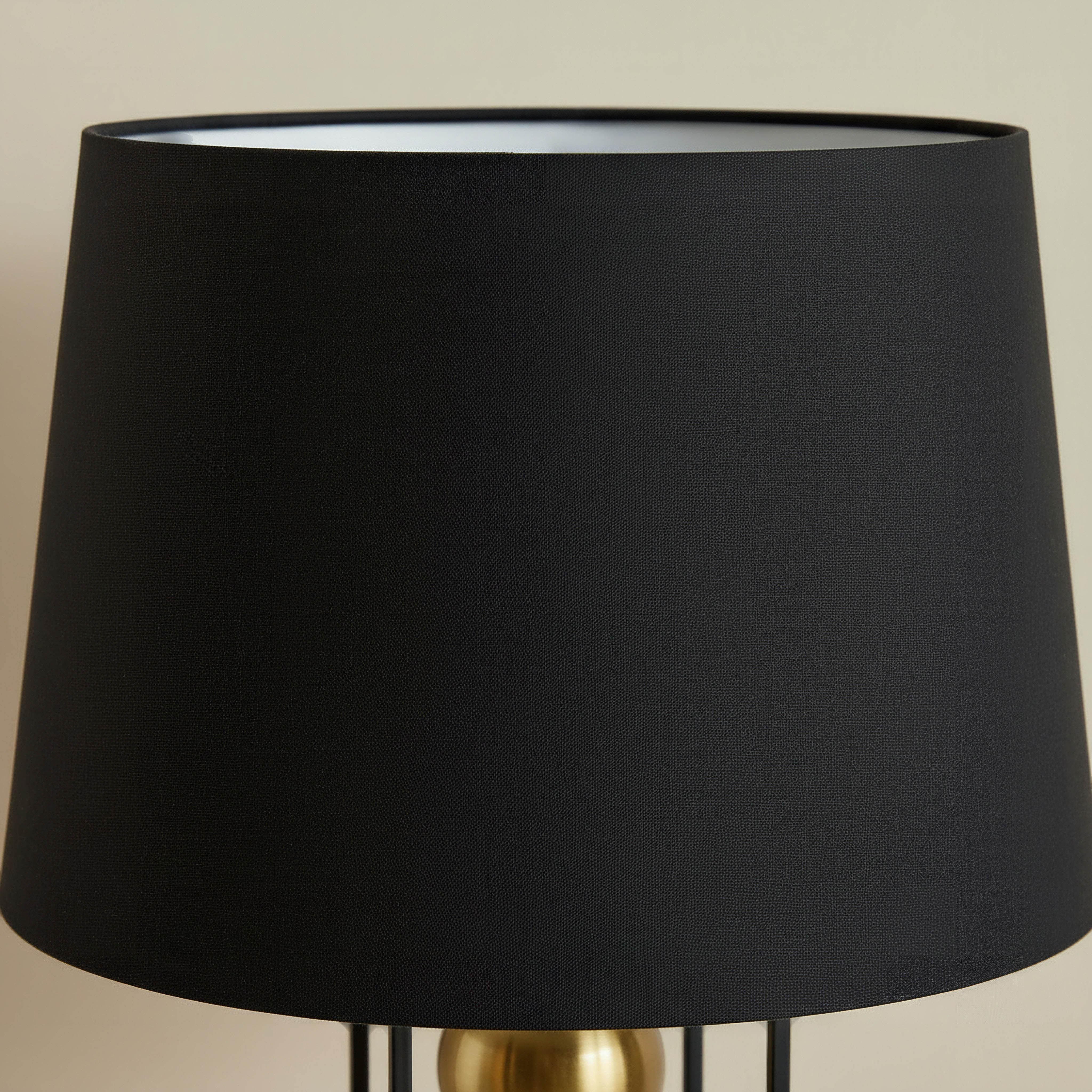 Solliet Metal Table Lamp with Linen Shade - 33x56 cm-hbxbedroom-lighting-tablelamps-image-3