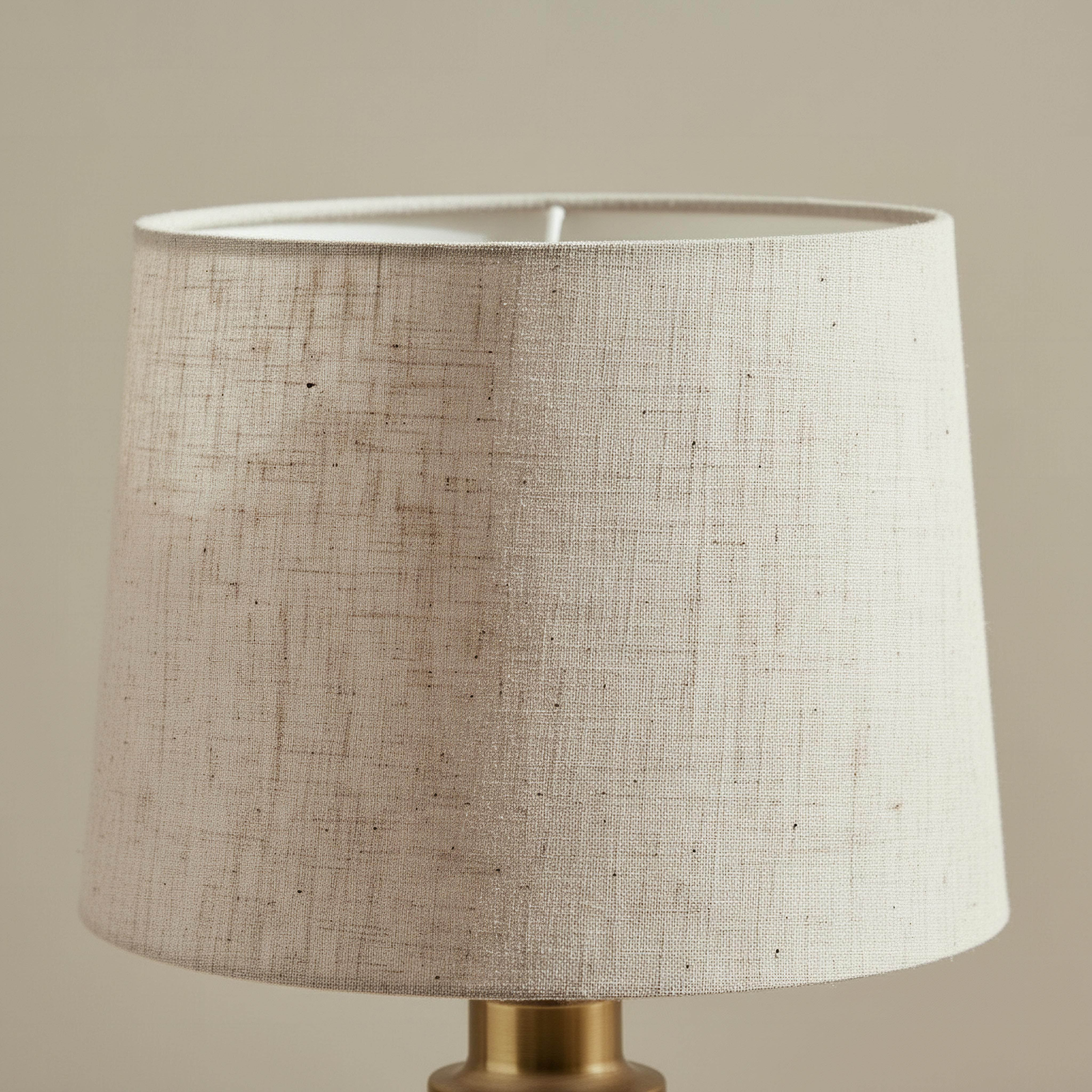 مصباح طاولة معدني مع غطاء كتان من سوليت - 31x56.5 سم-hbxbedroom-lighting-tablelamps-image-3