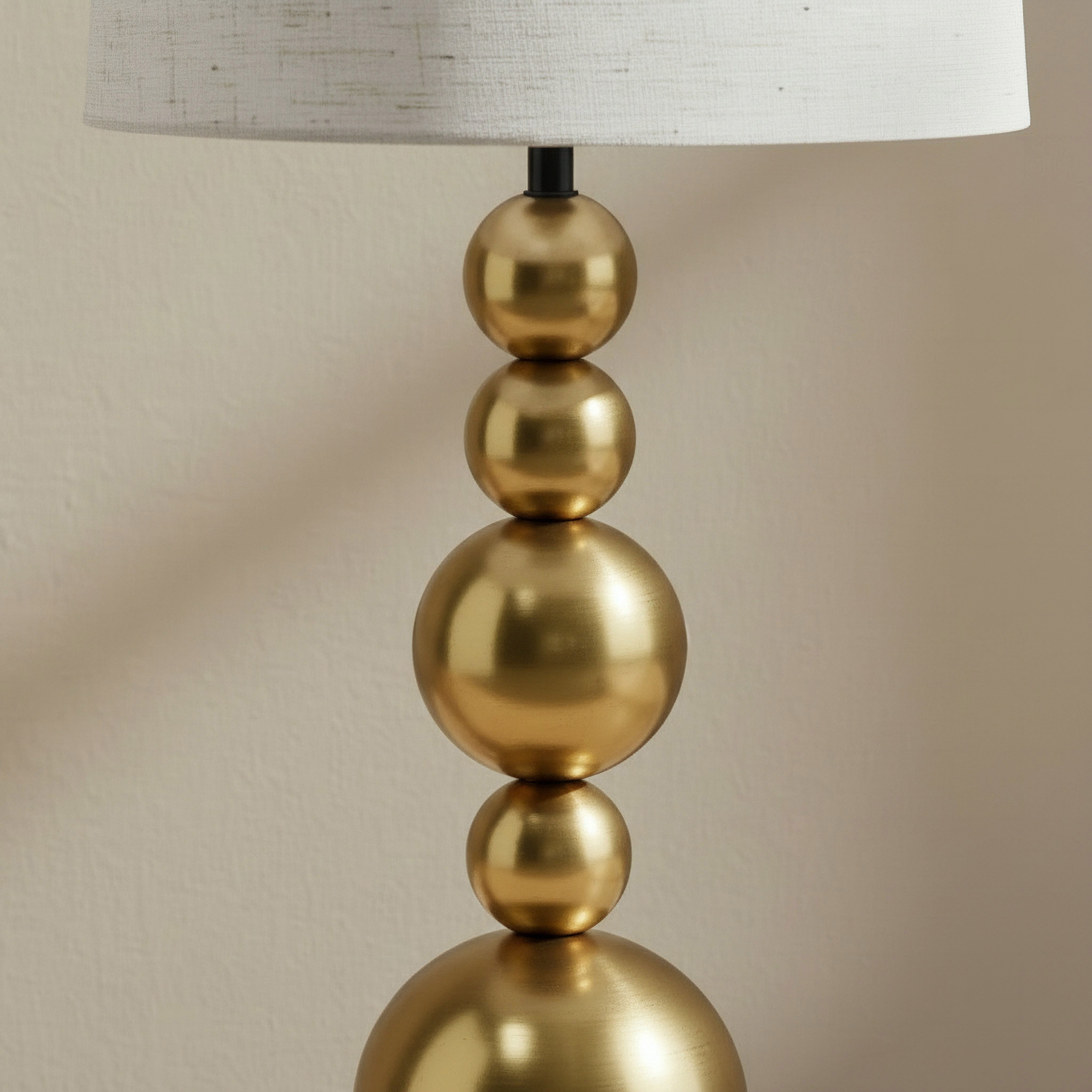 Solliet Metal Table Lamp with Linen Shade - 28x55.5 cm-hbxbedroom-lighting-tablelamps-image-4