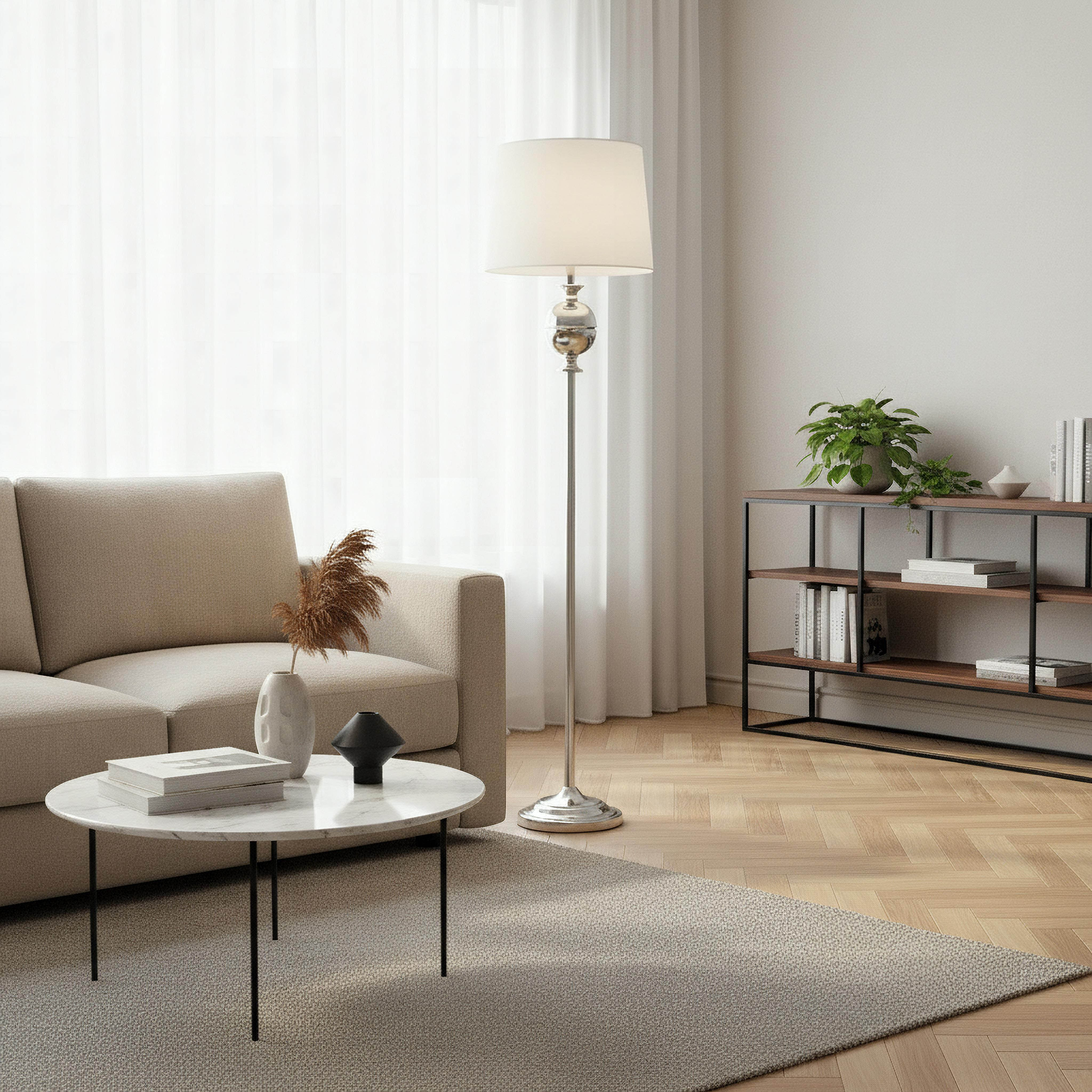 Solliet Metal Floor Lamp with Linen Shade - 38x158 cm-hbxhomeware-hbxlivingroom-image-5