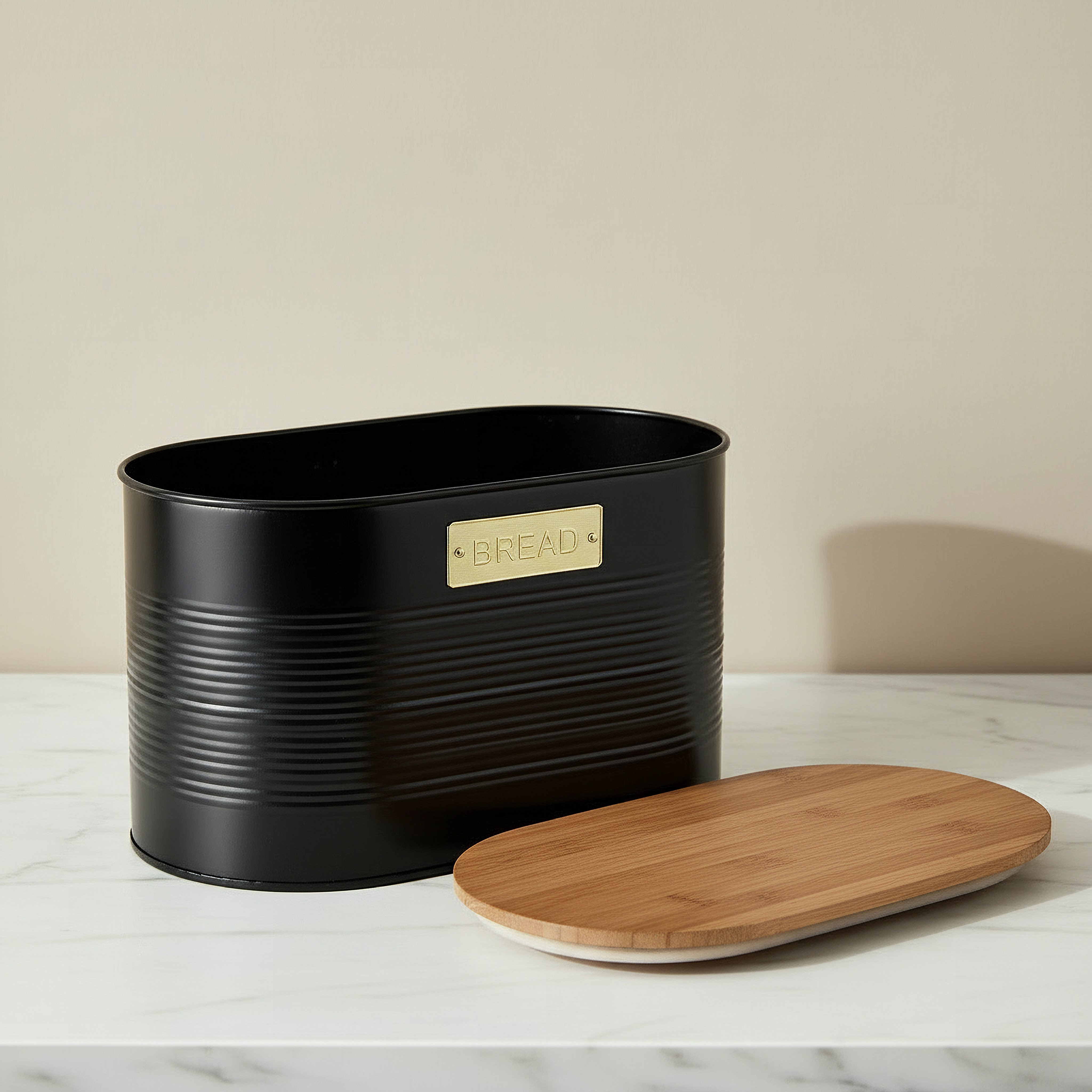 Naturalle Ribbed Bread Bin - 42.5x23x17.2 cm-hbxhomeware-hbxkitchen-image-2