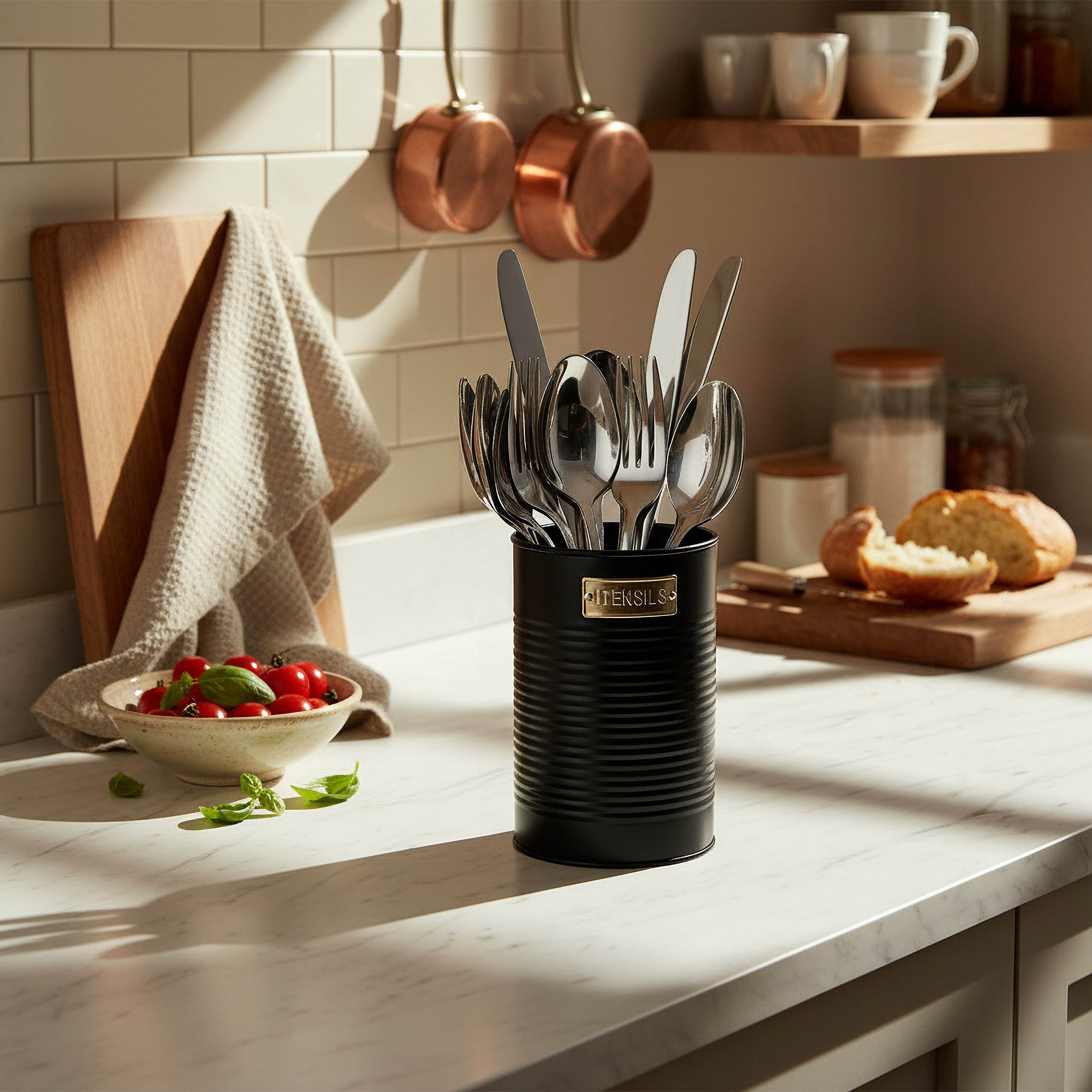Naturalle Ribbed Cutlery Holder - 12x17 cm-hbxhomeware-hbxkitchen-image-4