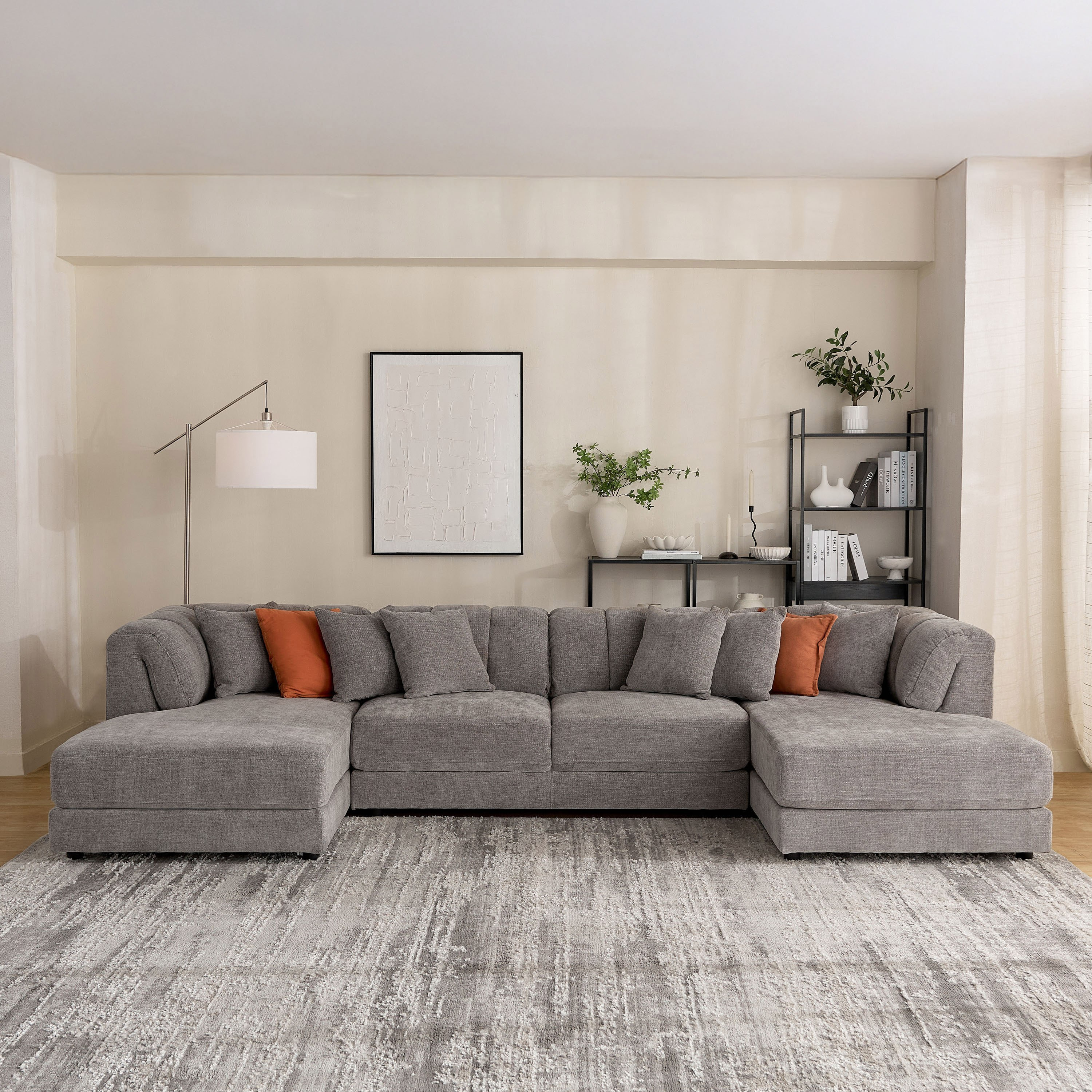 Skive Fabric Armless Chair with 2 Cushions-hbxlivingroom-sofasandarmchairs-modularsofas-image-12