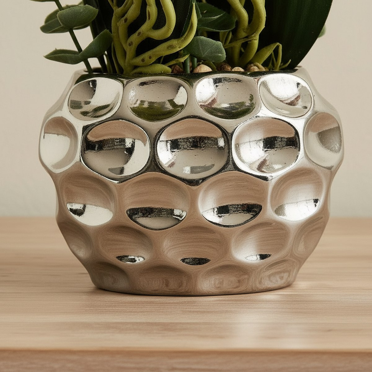 Areos Artificial Orchid Potted Plants in Ceramic Pot - 14x7x31 cm-hbxlivingroom-decorandaccessories-plantersandurns-image-3