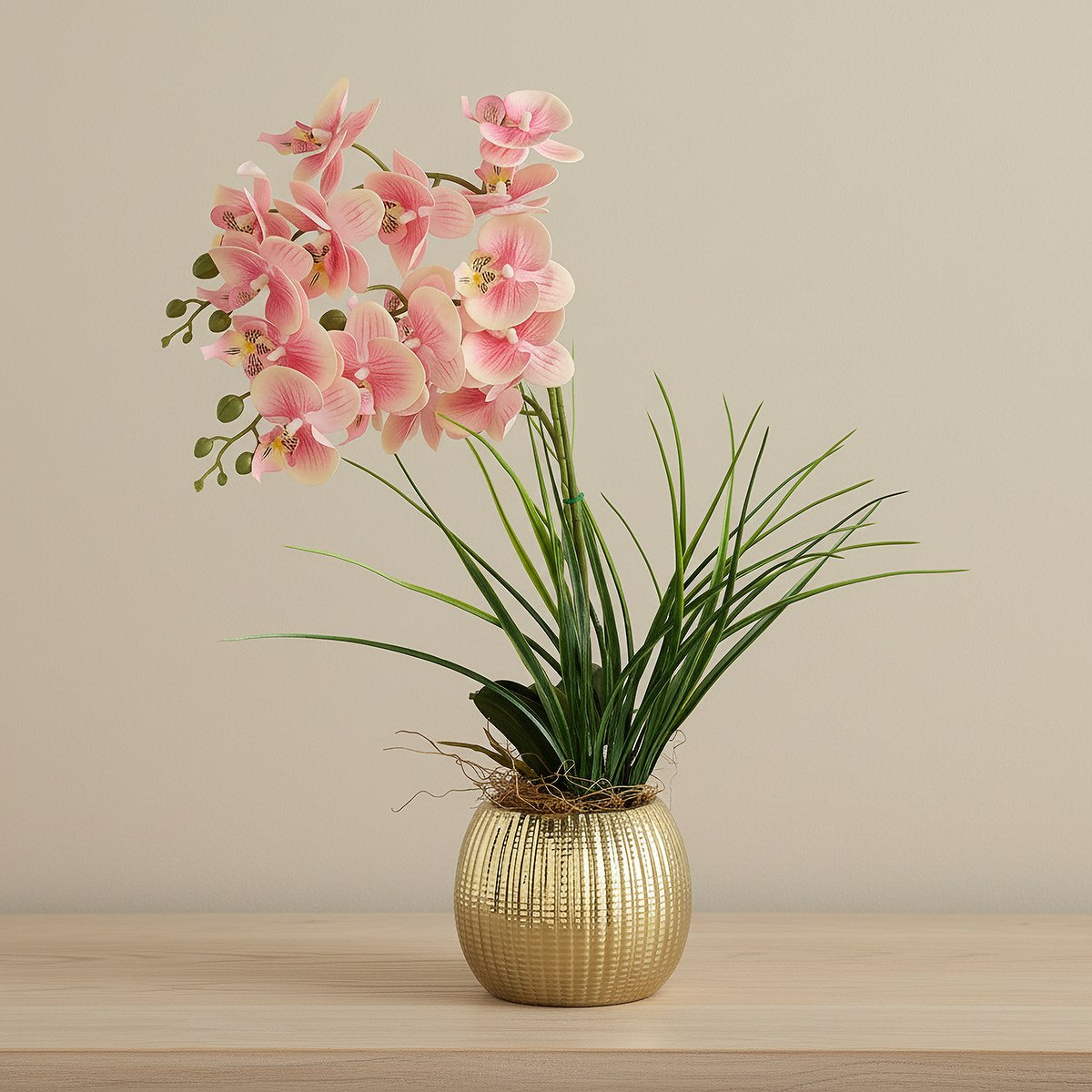 Areos Artificial Orchid Potted Plants in Ceramic Pot - 60 cm-hbxlivingroom-decorandaccessories-plantersandurns-image-1