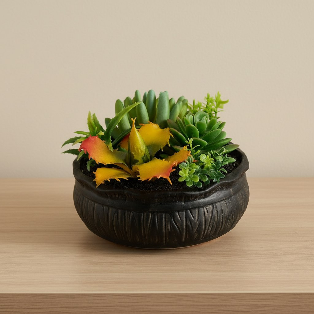 Tant Artificial Succulent Potted Plants - 16 cm-hbxlivingroom-decorandaccessories-plantersandurns-image-1