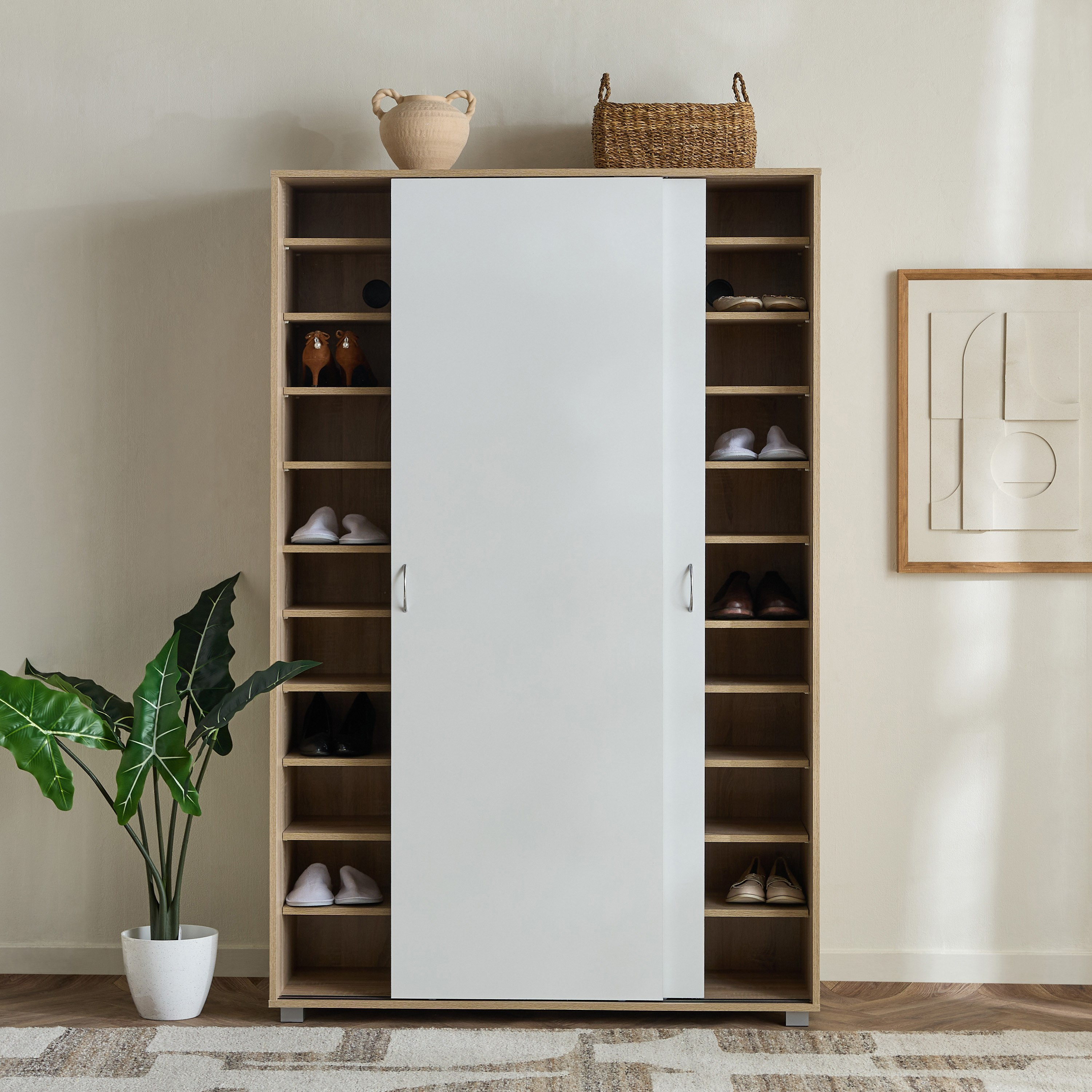 Capri Wide 10-Tier 66-Pair Sliding Door Shoe Cabinet-hbxbedroom-shoecabinetsandracks-image-3