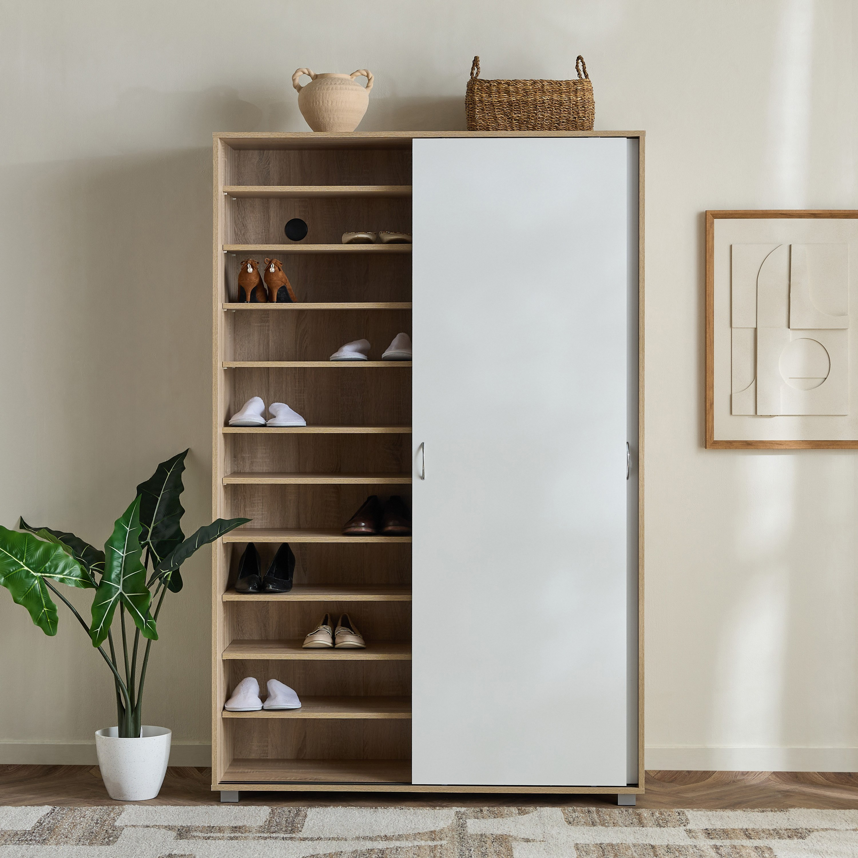 Capri Wide 10-Tier 66-Pair Sliding Door Shoe Cabinet-hbxbedroom-shoecabinetsandracks-image-4