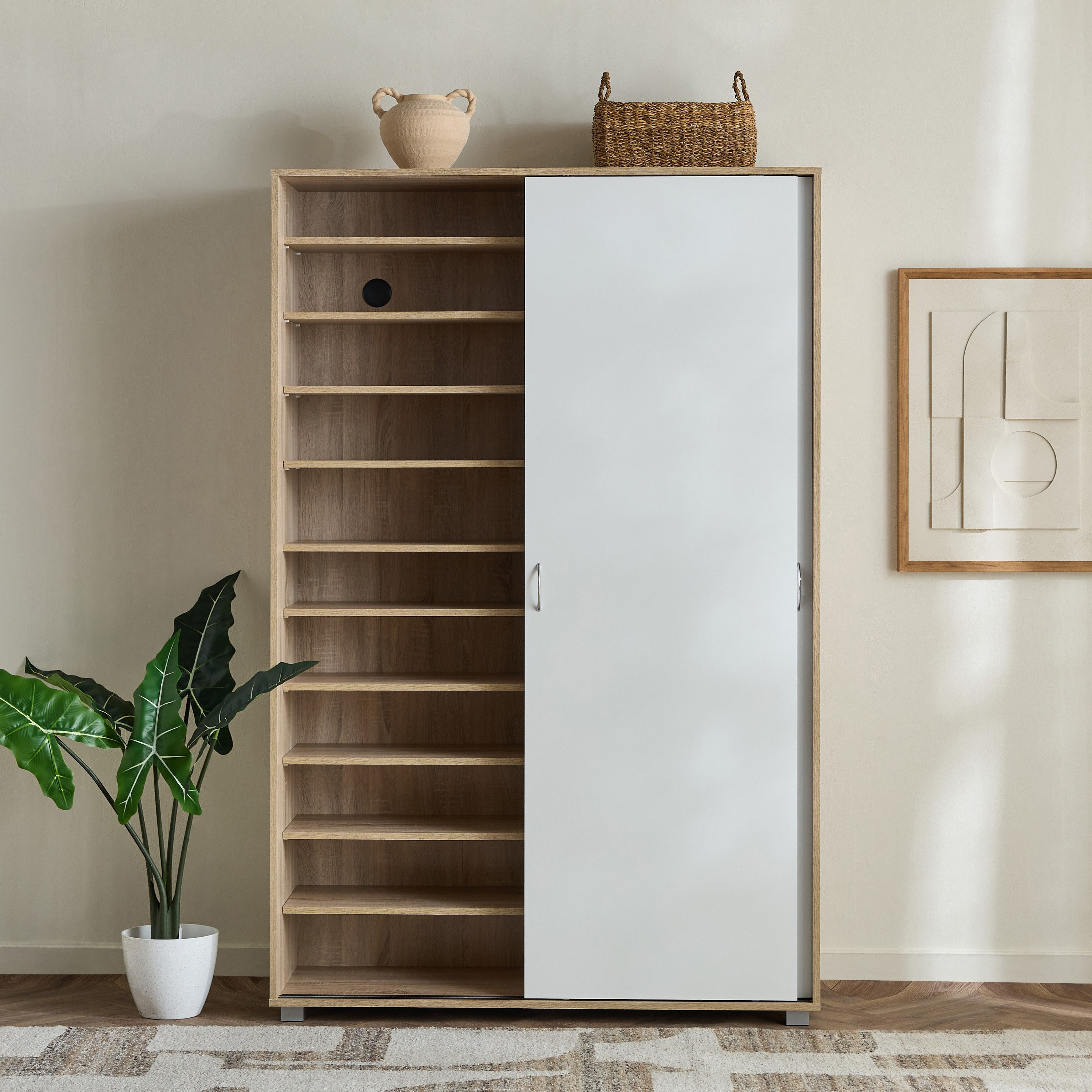 Capri Wide 10-Tier 66-Pair Sliding Door Shoe Cabinet-hbxbedroom-shoecabinetsandracks-image-5