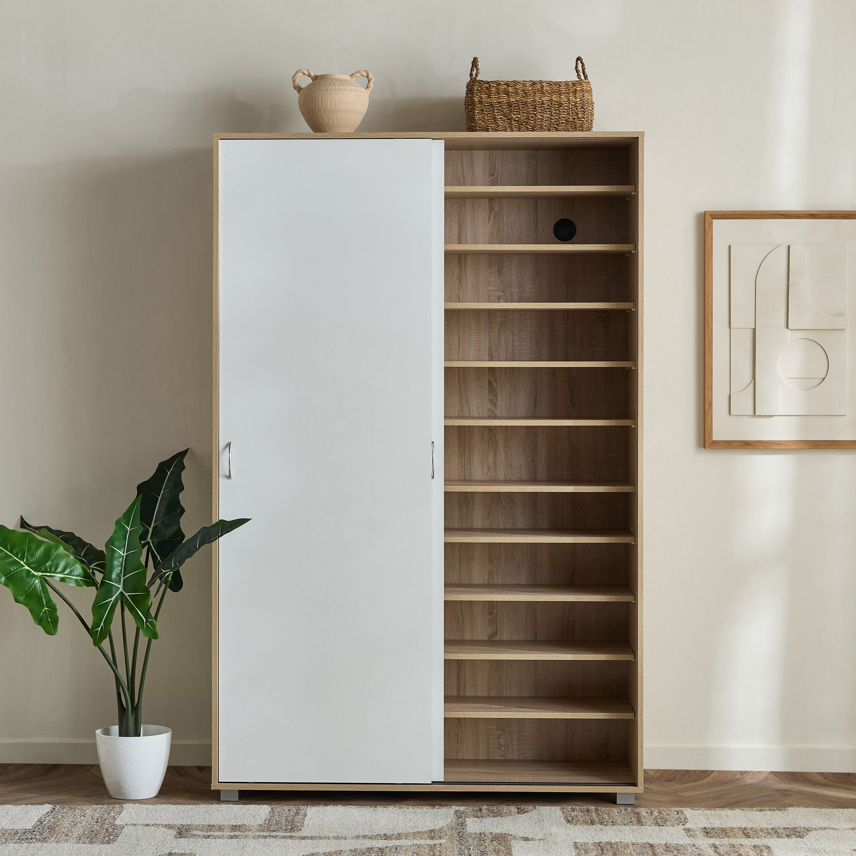 Capri Wide 10-Tier 66-Pair Sliding Door Shoe Cabinet-hbxbedroom-shoecabinetsandracks-image-6