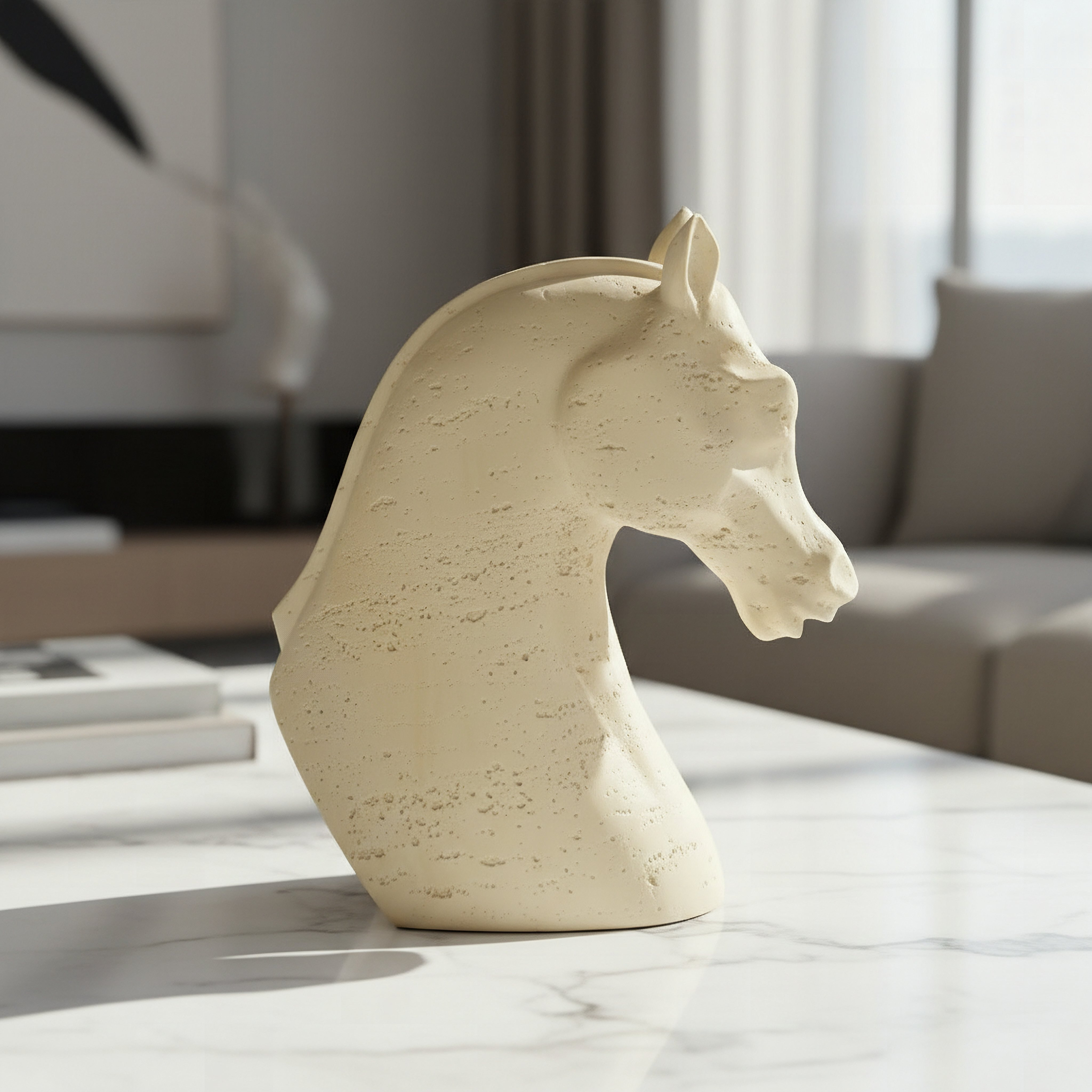 Umber Whyton Anelli Decorative Horse Head Accent - 22x11.5x25 cm-hbxhomeware-homedecor-figurinesandornaments-image-1