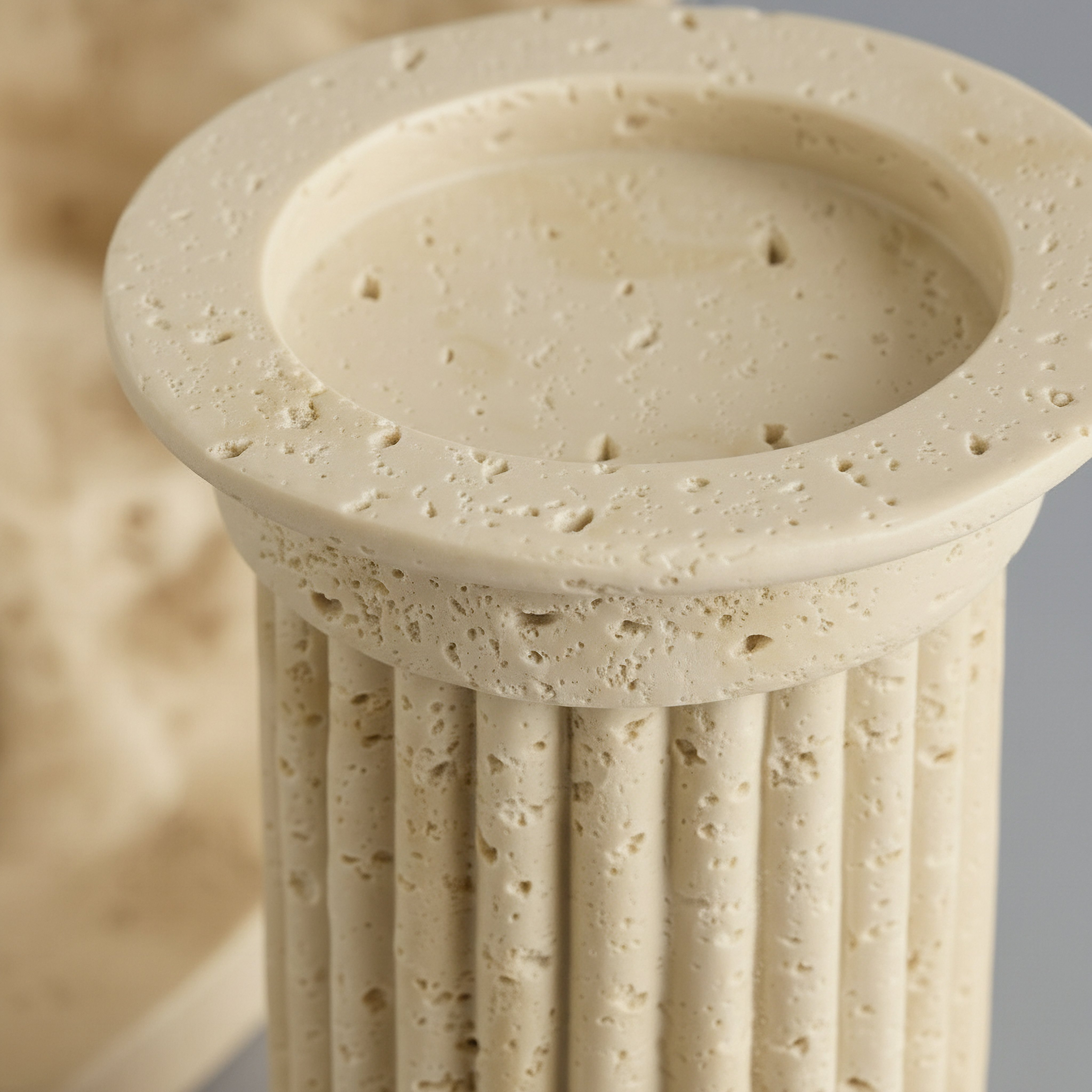 Umber Whyton Anelli Decorative Pillar Candleholder - 12x12x15.5 cm-hbxlivingroom-decorandaccessories-candleholders-image-3
