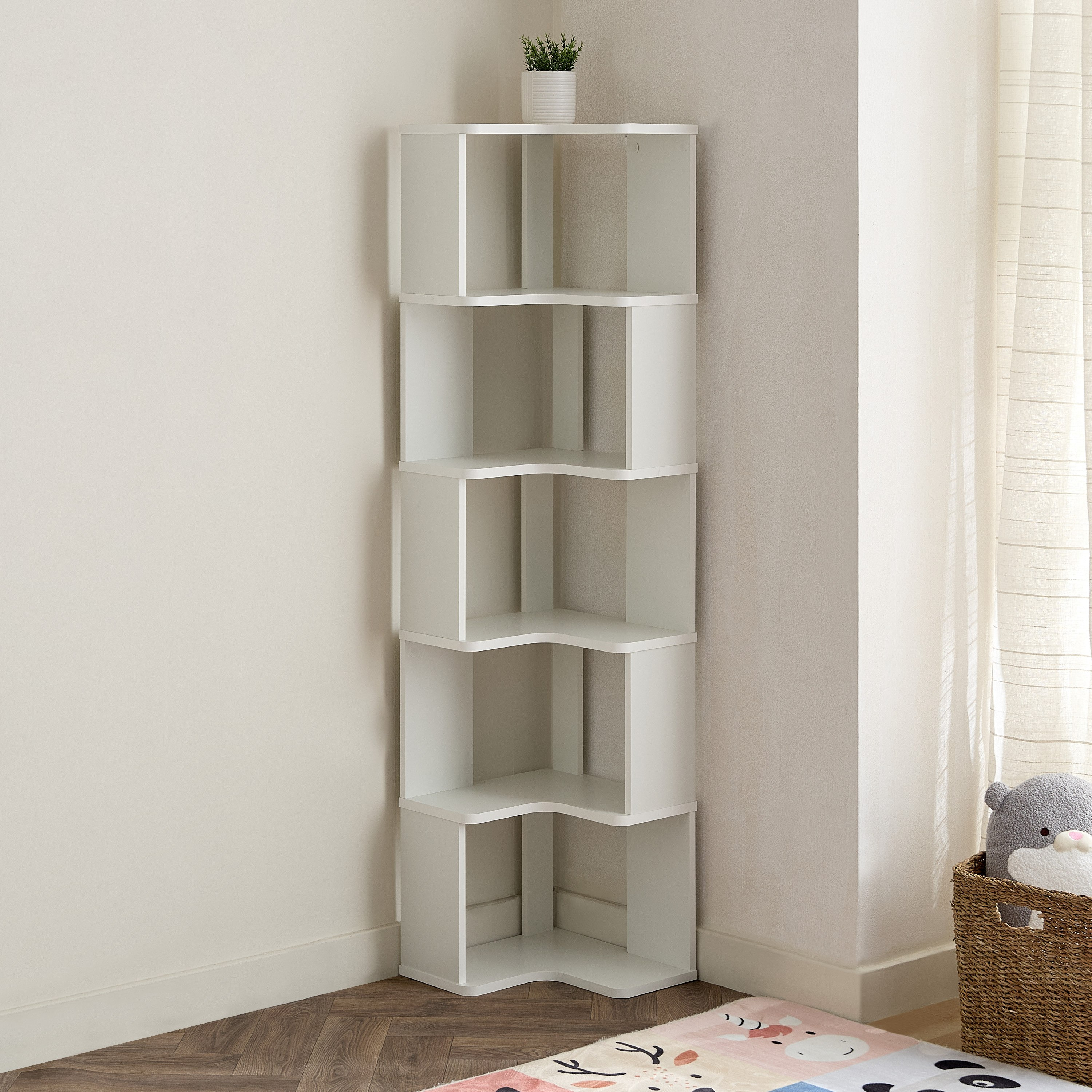رف ركنية 5 طوابق من موفو فانيلا-hbxfurniture-office-bookcases-image-2