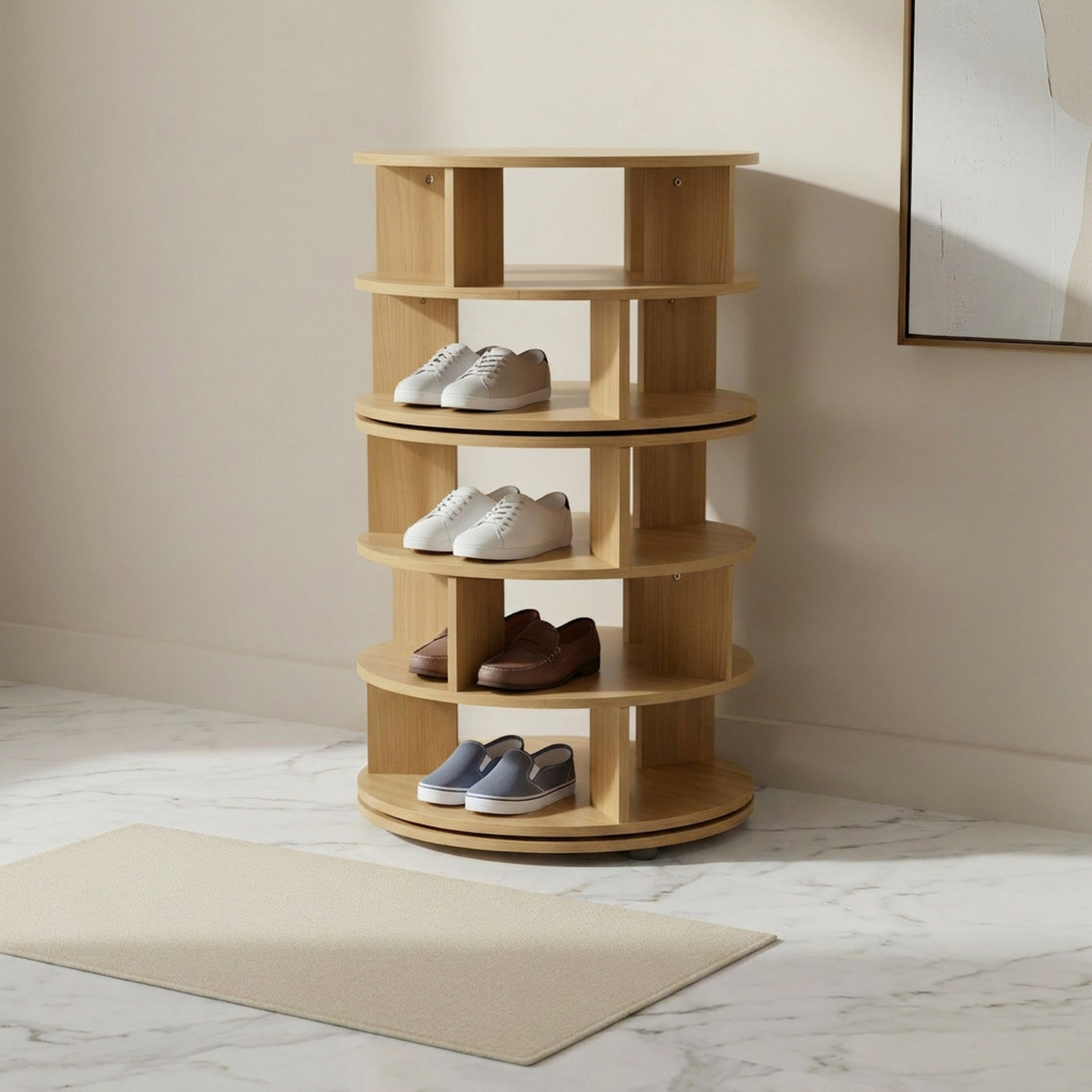 منظم أحذية دوار 5 مستويات لـ 20 زوج من موفو أولي-hbxbedroom-shoecabinetsandracks-image-1