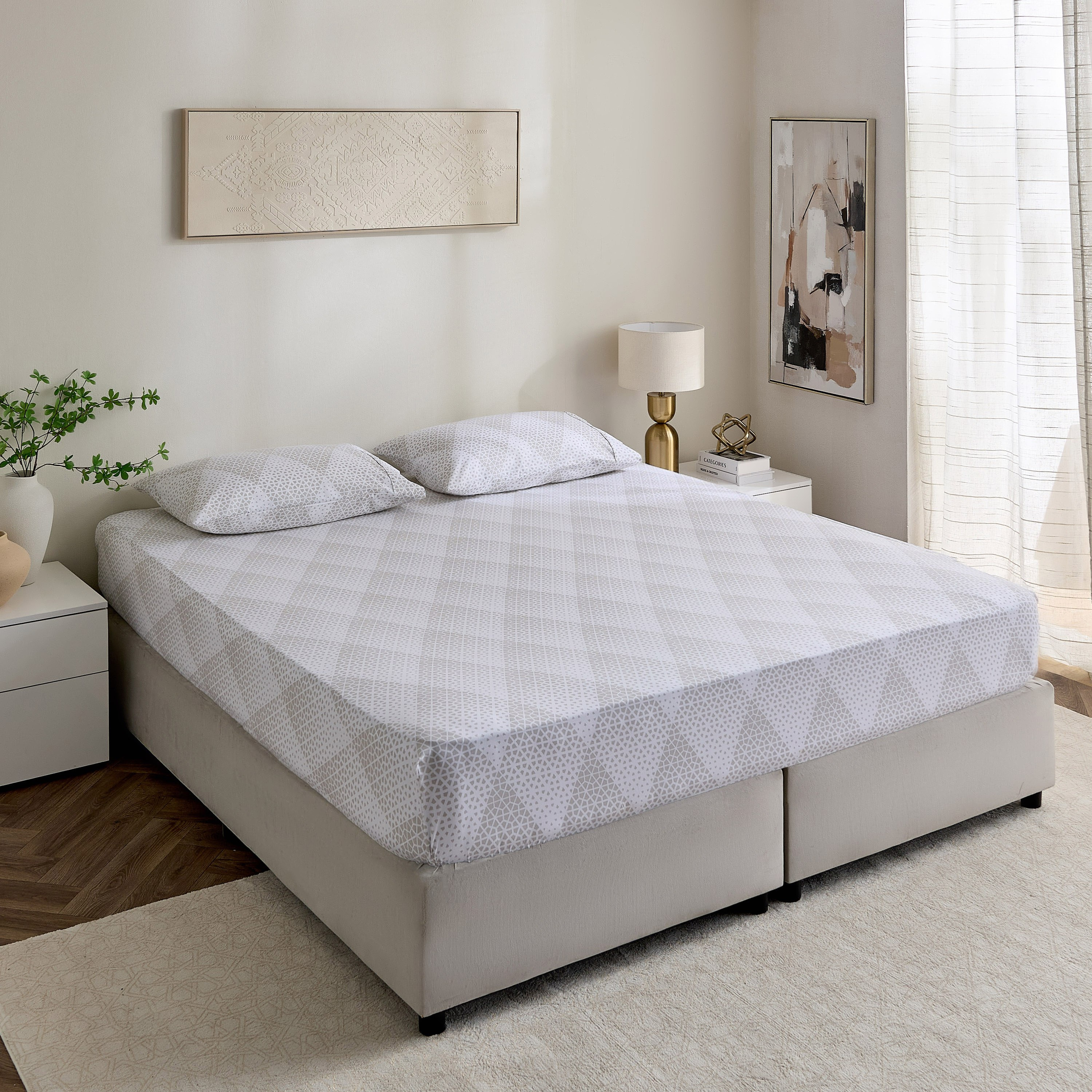 Malta Cara Printed Cotton Queen Fitted Sheet - 150x200+33 cm-hbxhomeware-hbxbedroom-image-7