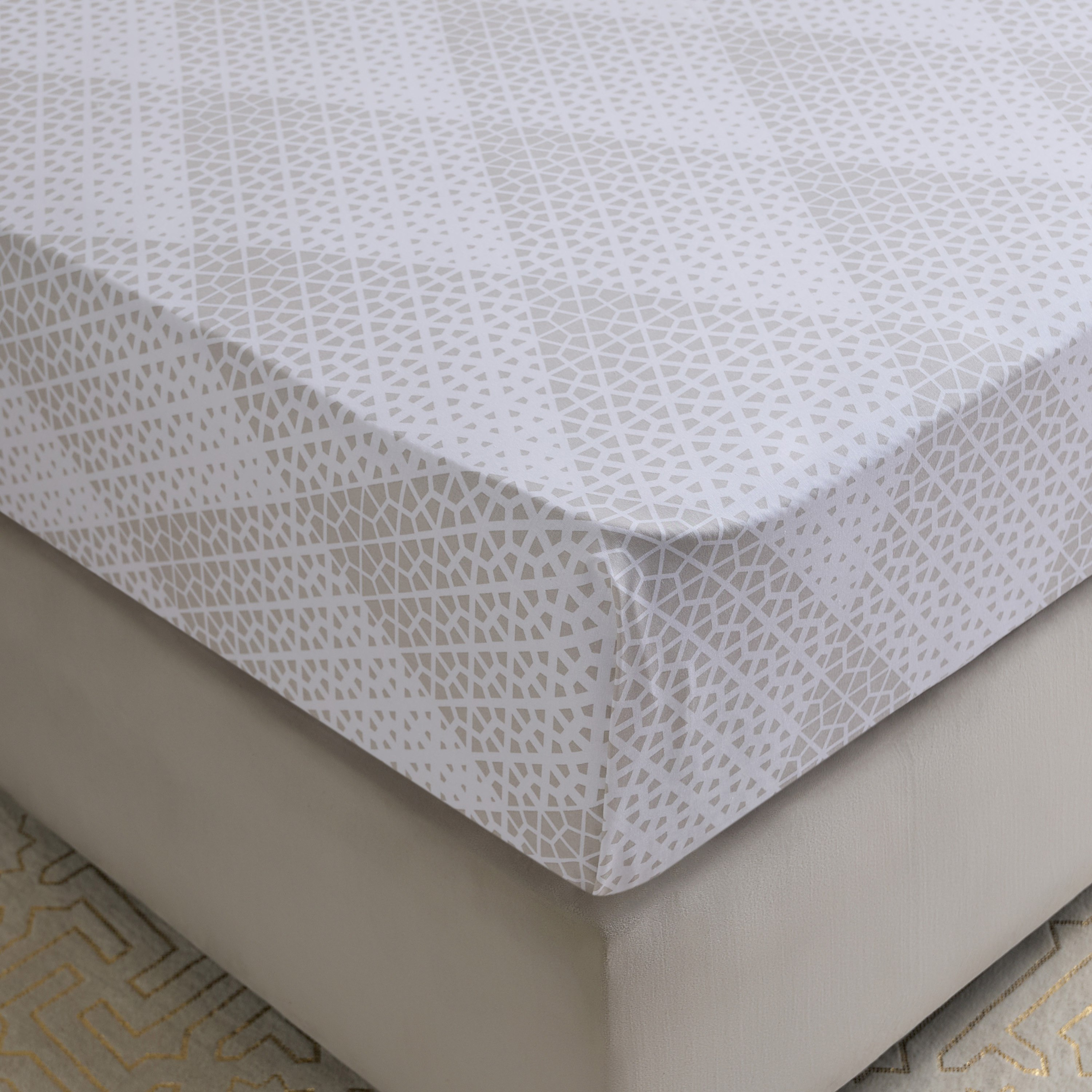 Malta Cara Printed Cotton Twin Flat Sheet - 170x260 cm-hbxhomeware-hbxbedroom-image-1