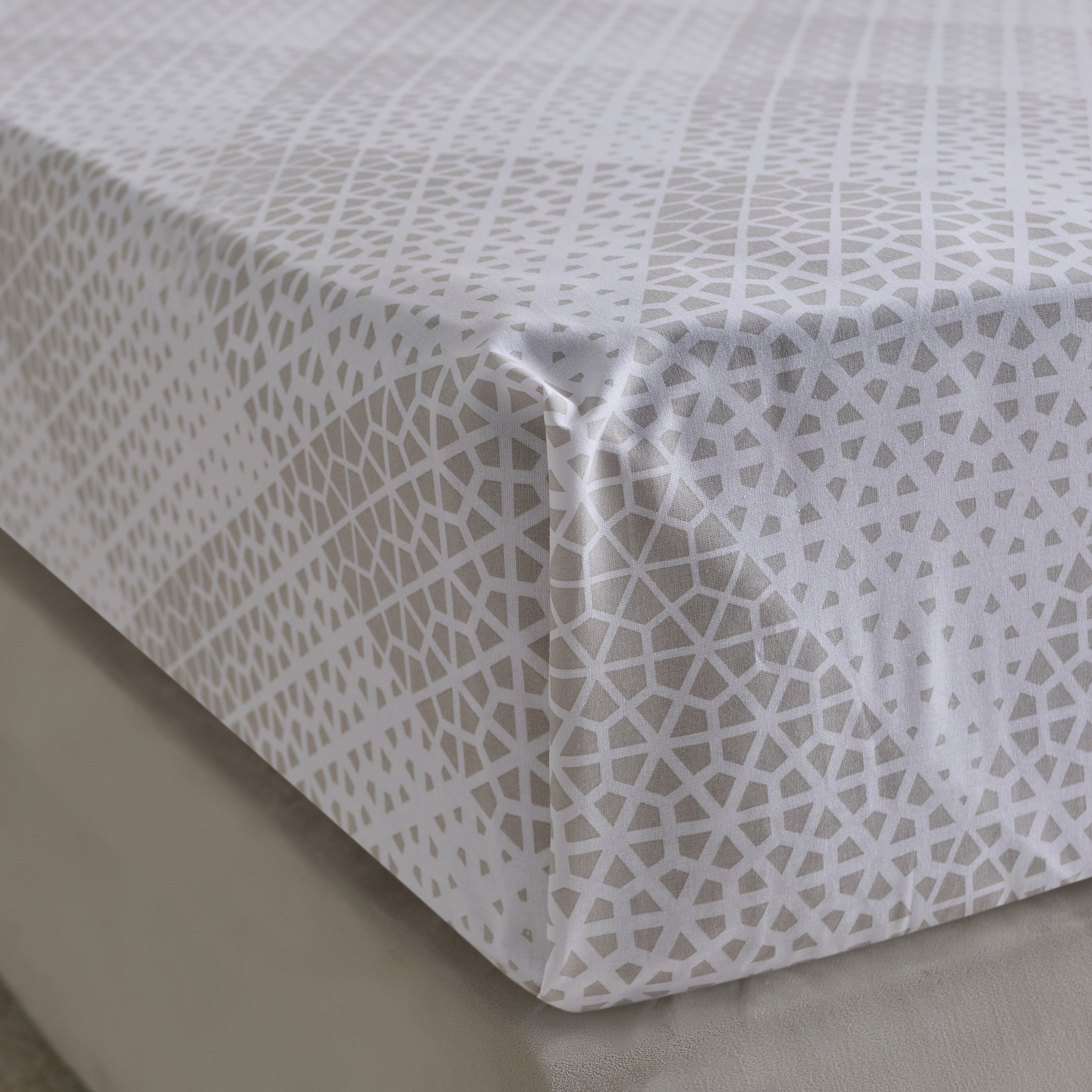 Malta Cara Printed Cotton King Flat Sheet - 240x260 cm-hbxhomeware-bedding-flatsheets-image-4