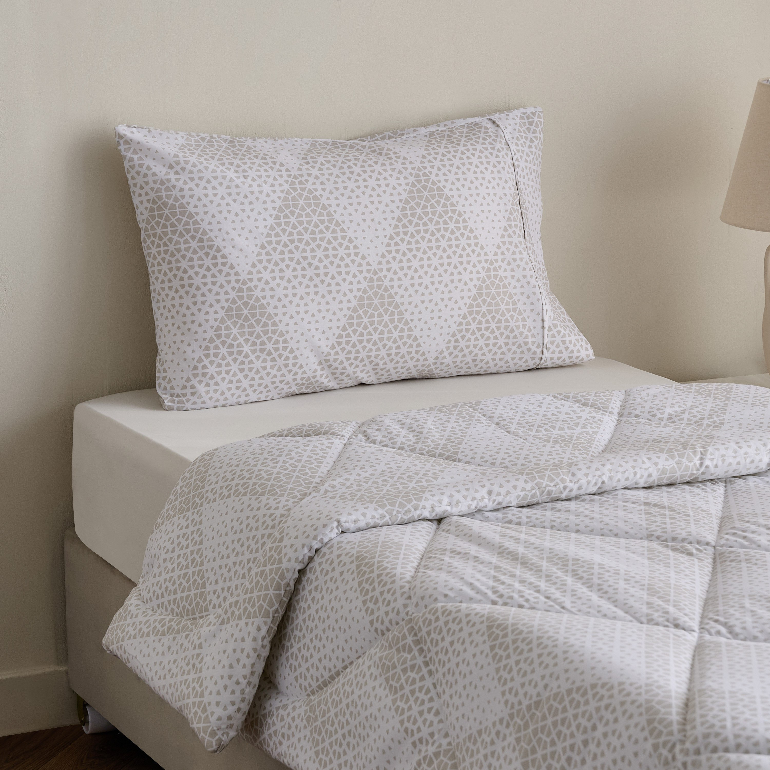Malta Cara 2-Piece Printed Cotton Single Comforter Set - 135x220 cm-hbxhomeware-kidsessentials-kidscomforters-image-1