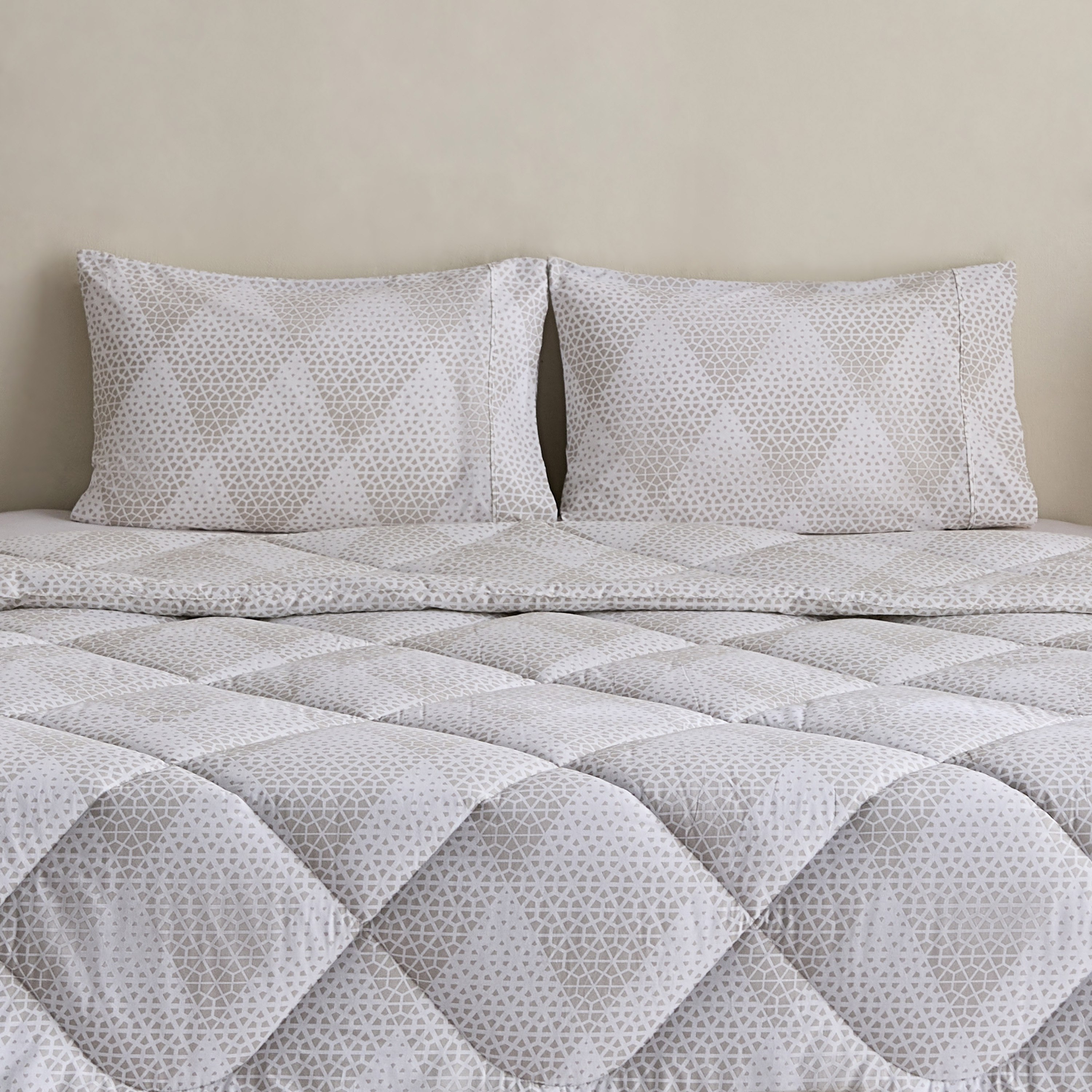 Malta Cara 3-Piece Printed Cotton Super King Comforter Set - 240x240 cm-hbxhomeware-hbxdecorandfurnishings-image-2
