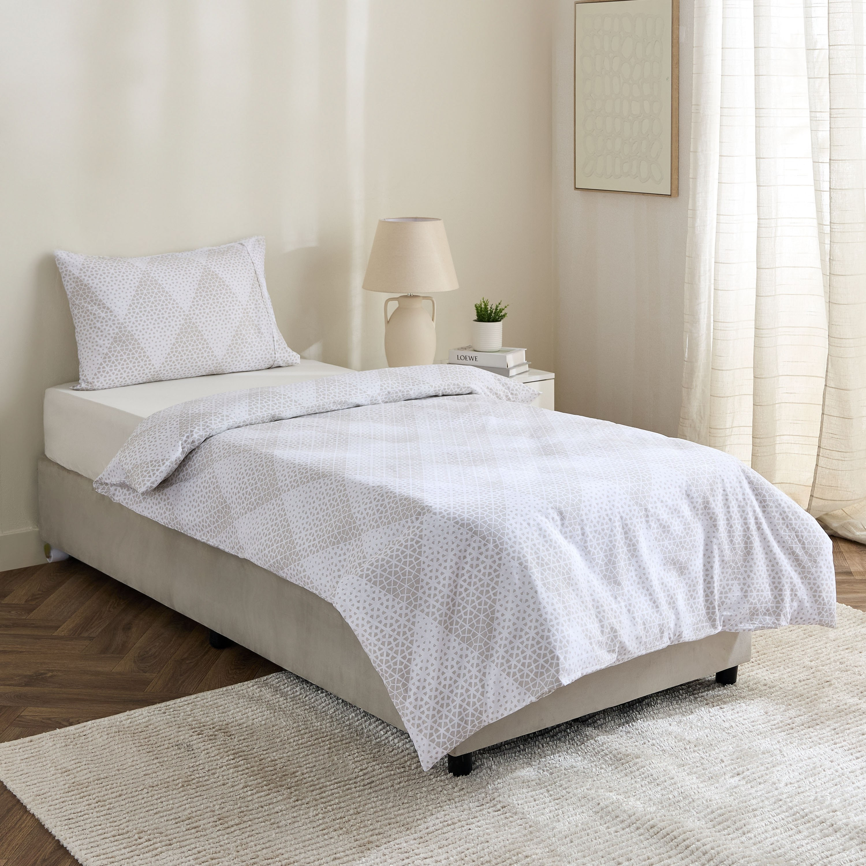 Malta Cara 2-Piece Printed Cotton Single Duvet Cover Set - 135x200 cm-hbxhomeware-hbxdecorandfurnishings-image-7