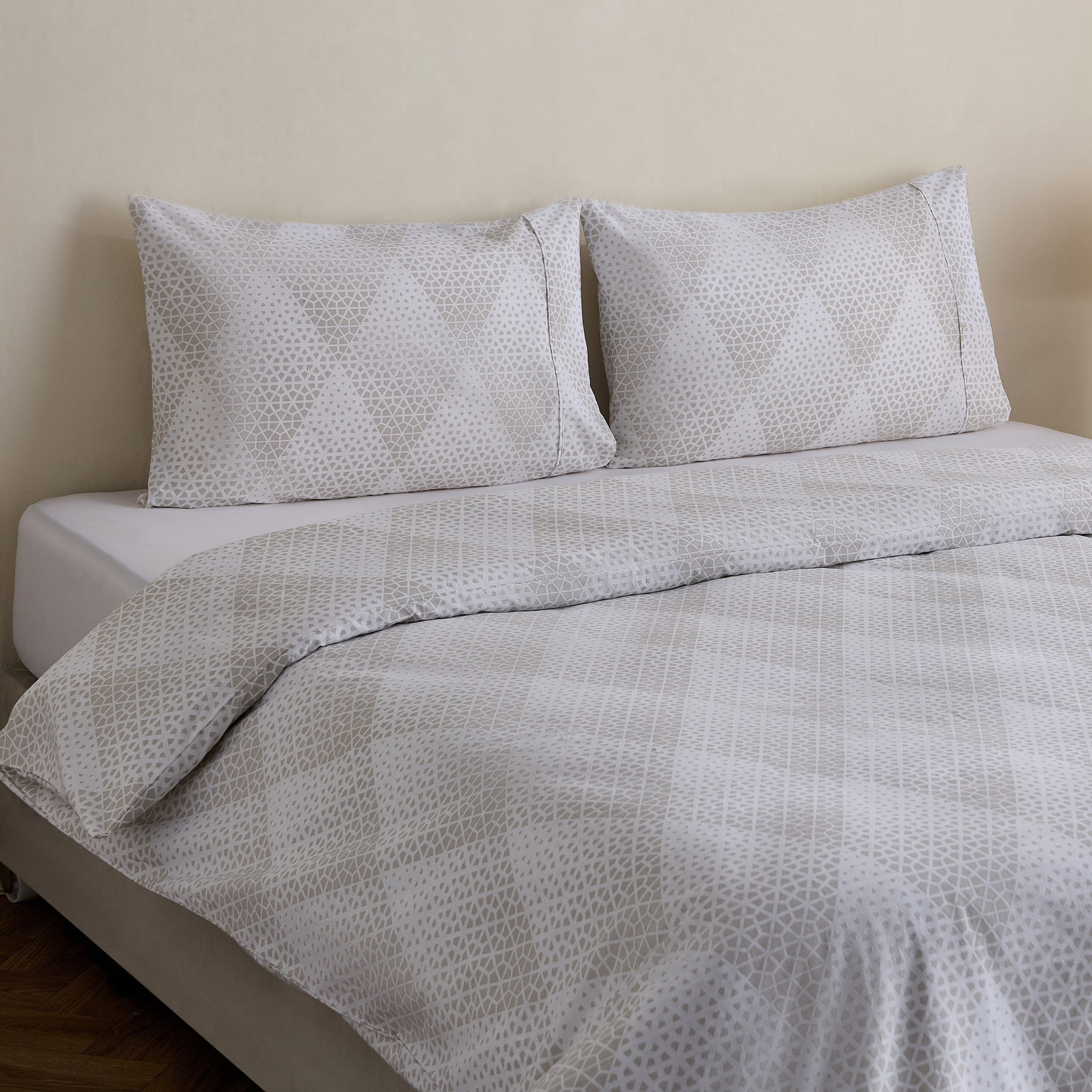 Malta Cara 3-Piece Printed Cotton Queen/King Duvet Cover Set - 220x220 cm-hbxhomeware-bedding-duvetcovers-image-1