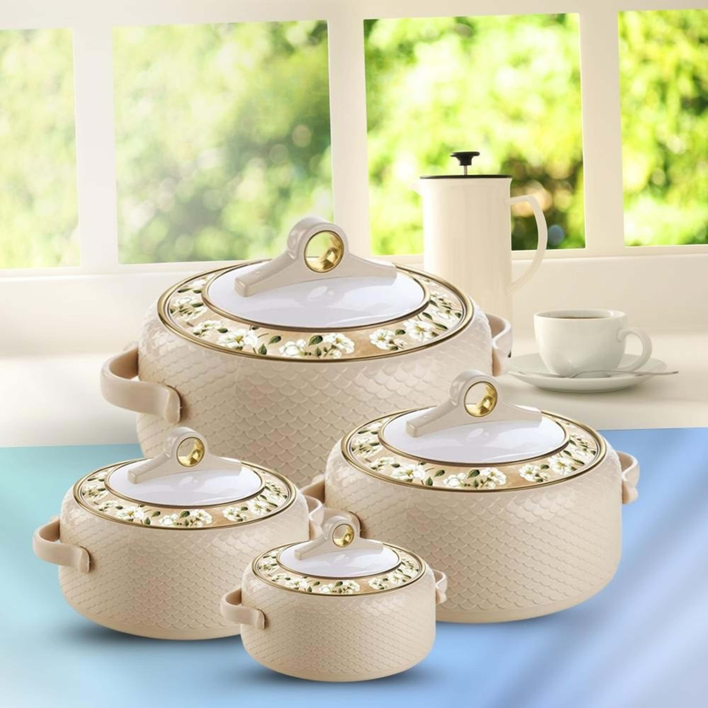 طقم كسرولات عازلة للحرارة 4 قطع من أورا-hbxdecorandfurnishings-tabletop-serveware-image-1