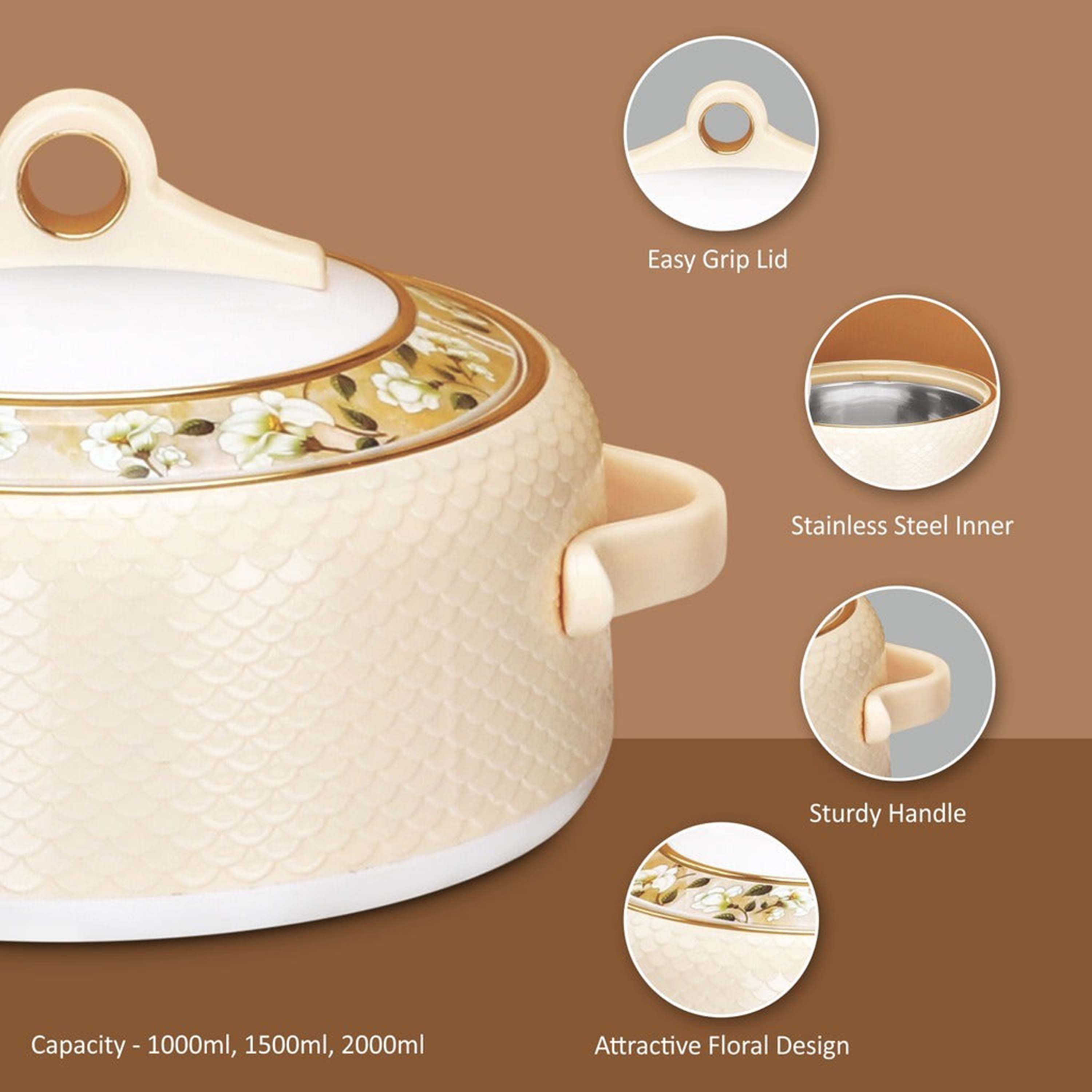 طقم كسرولات عازلة للحرارة 4 قطع من أورا-hbxdecorandfurnishings-tabletop-serveware-image-3