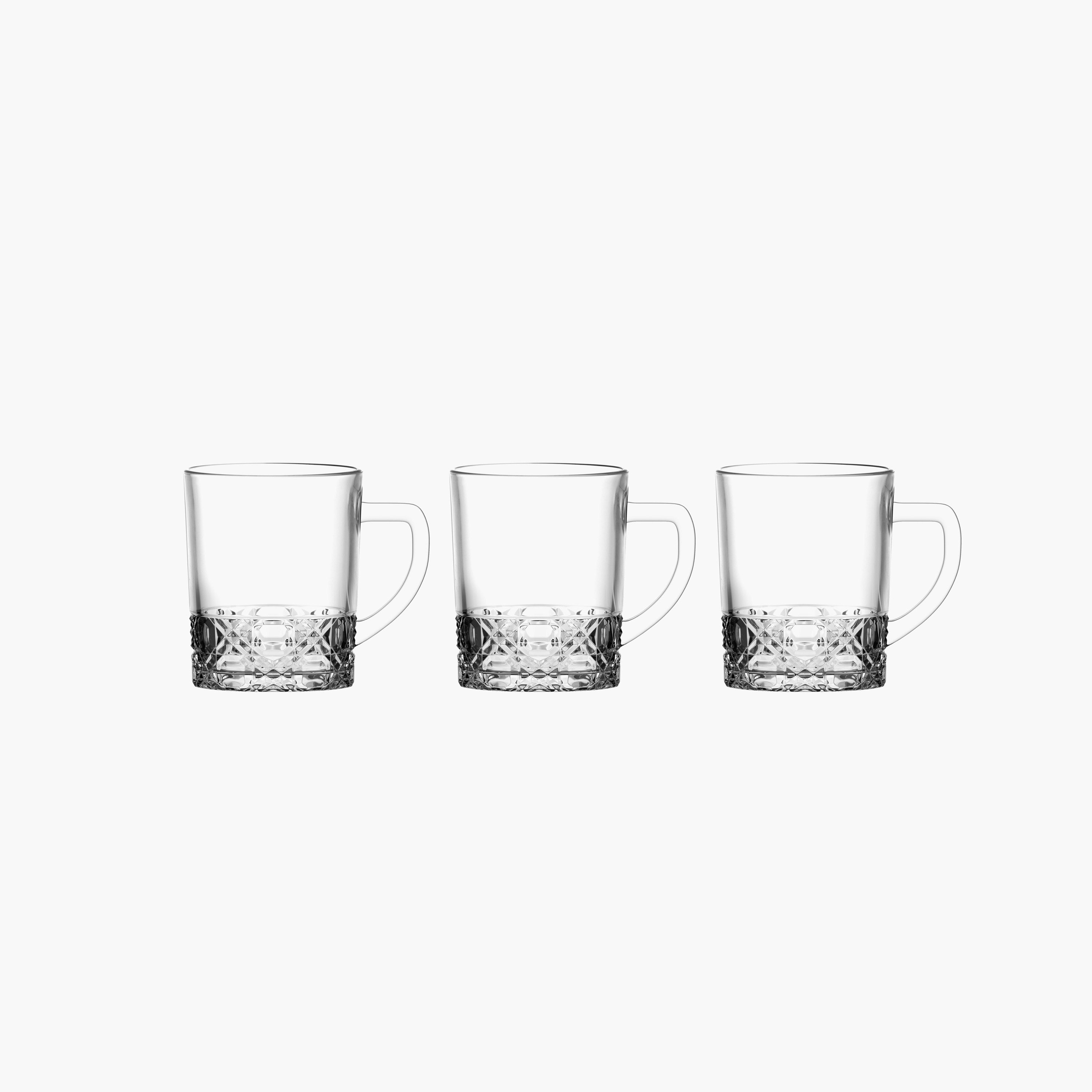طقم مجات زجاج 3 قطع من أورا - 245 مل-hbxhomeware-hbxkitchen-image-1