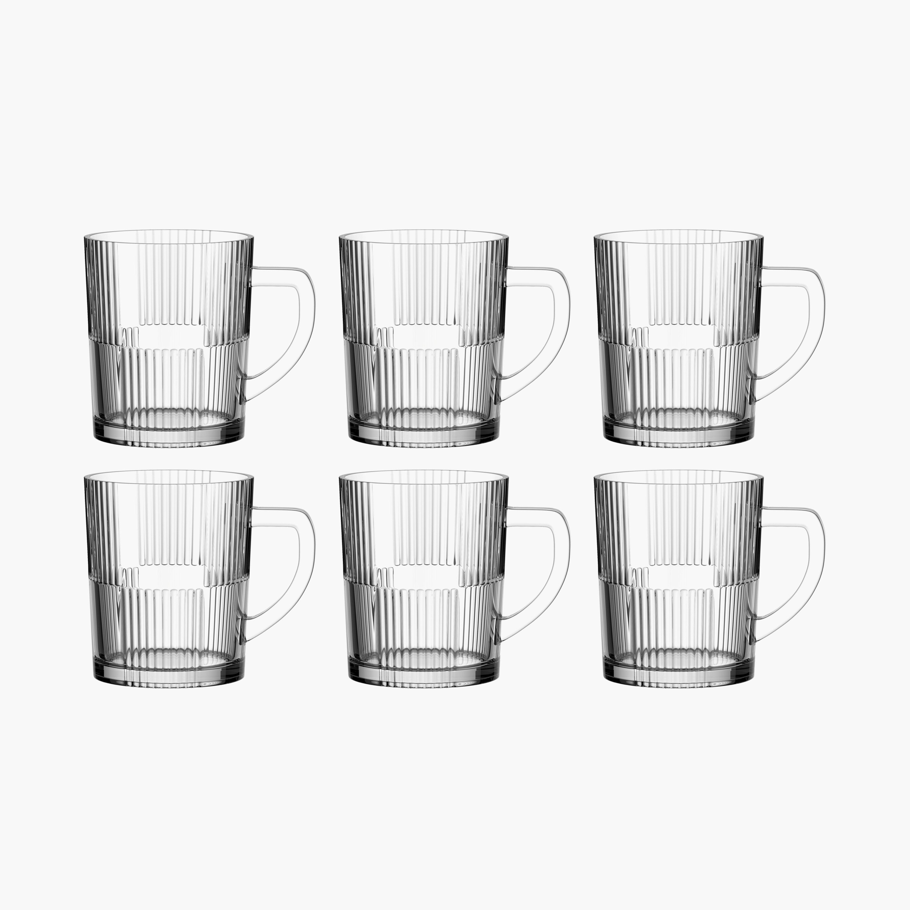 طقم مجّات زجاج 6 قطع من أورا - 245 مل-hbxhomeware-hbxkitchen-image-1
