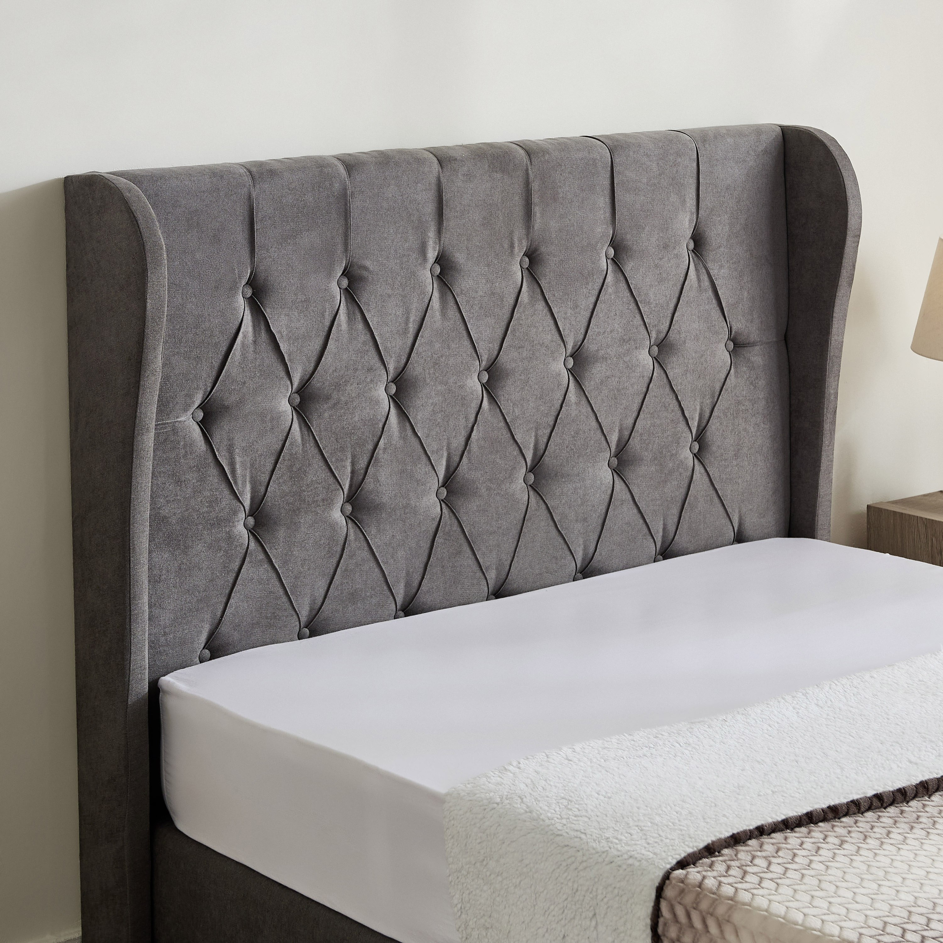 Curvy Chester Twin Upholstered Bed - 120x200 cm-hbxbedroom-bedsandbedsets-upholsteredbeds-twin-image-3