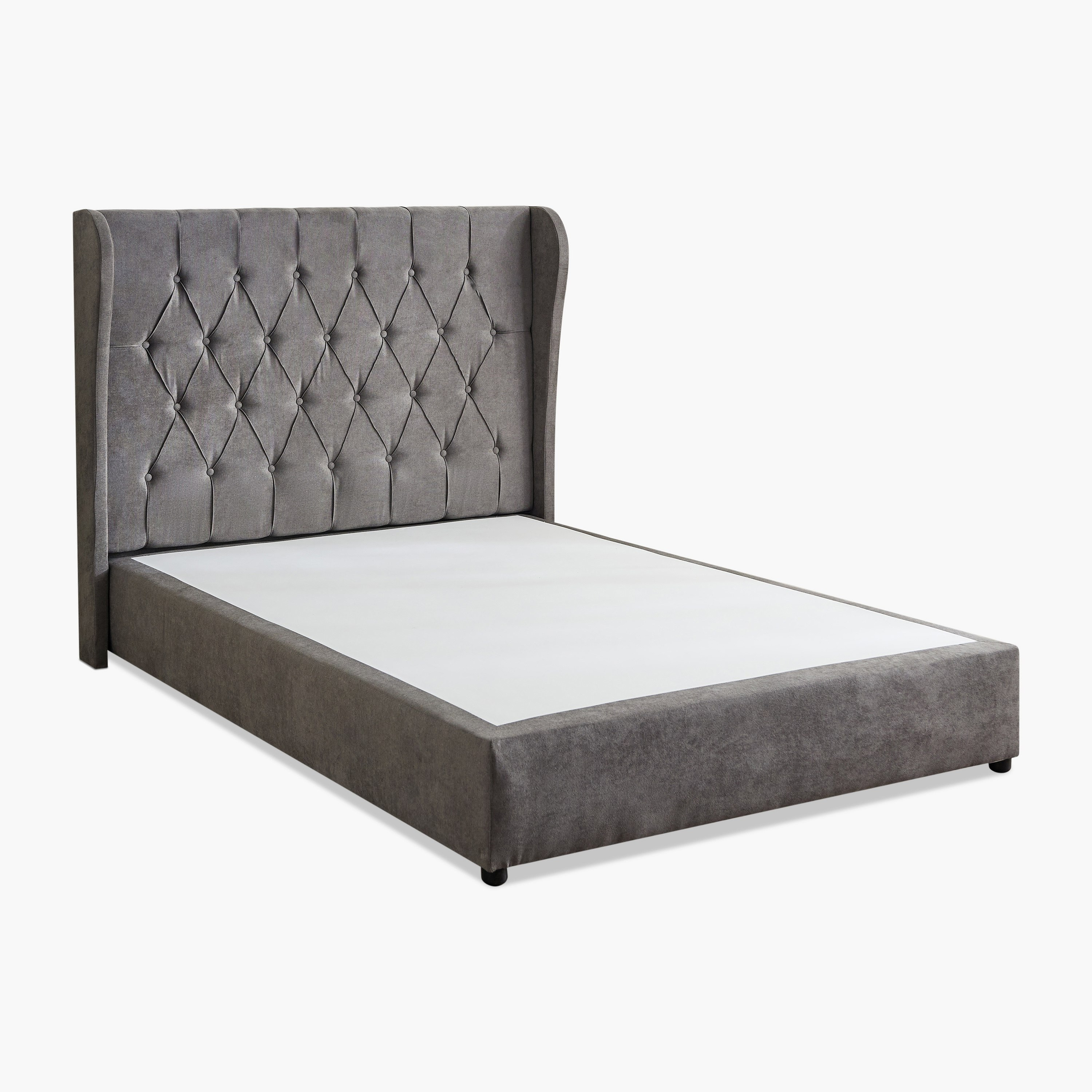 Curvy Chester Twin Upholstered Bed - 120x200 cm-hbxbedroom-bedsandbedsets-upholsteredbeds-twin-image-8