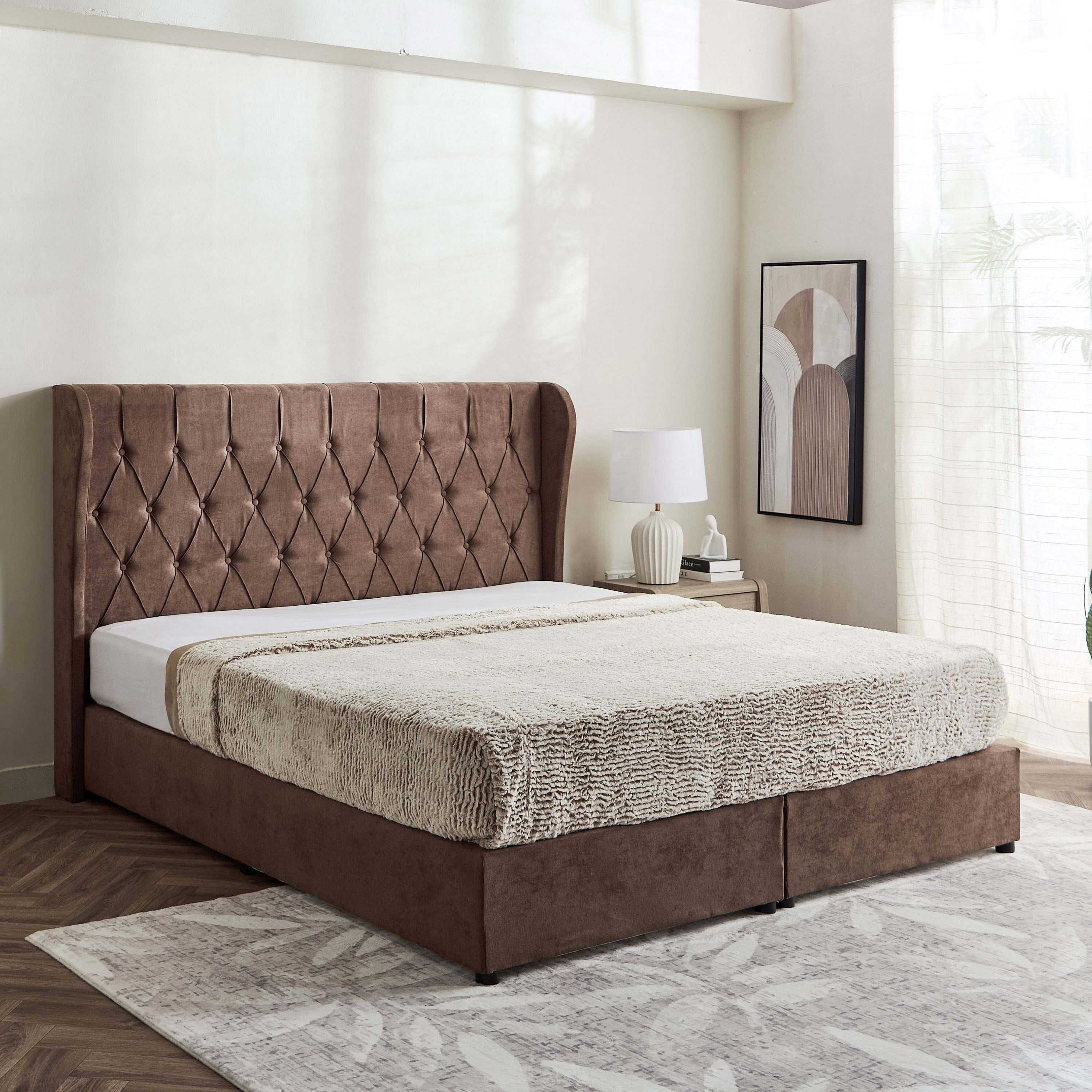 Curvy Chester King Upholstered Bed - 180x200 cm-PROMO_HB_UAE_HBX10_250526-image-1