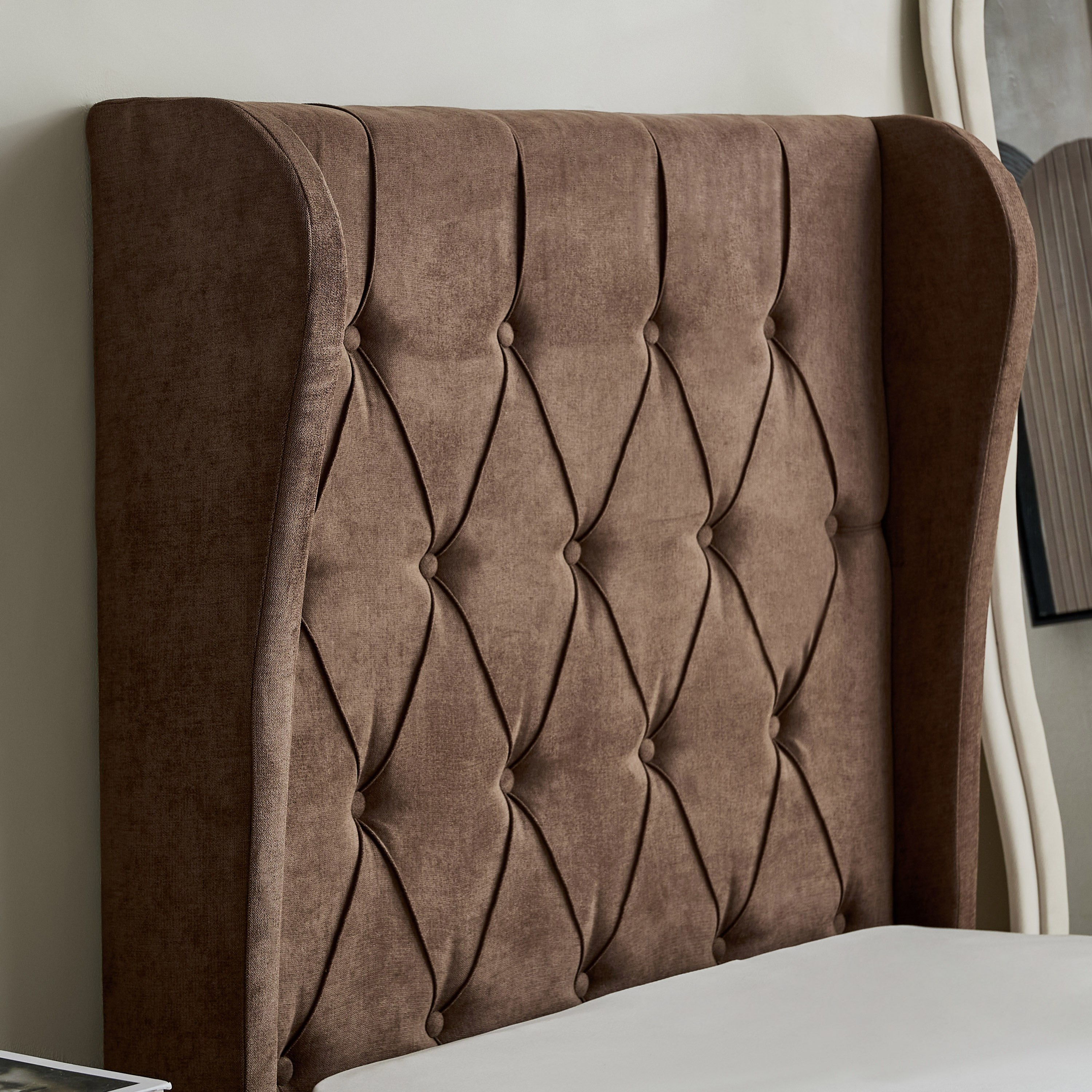 Curvy Chester Single Upholstered Bed - 90x200 cm-hbxkidsandyouth-bedsandbedsets-beds-single-image-4